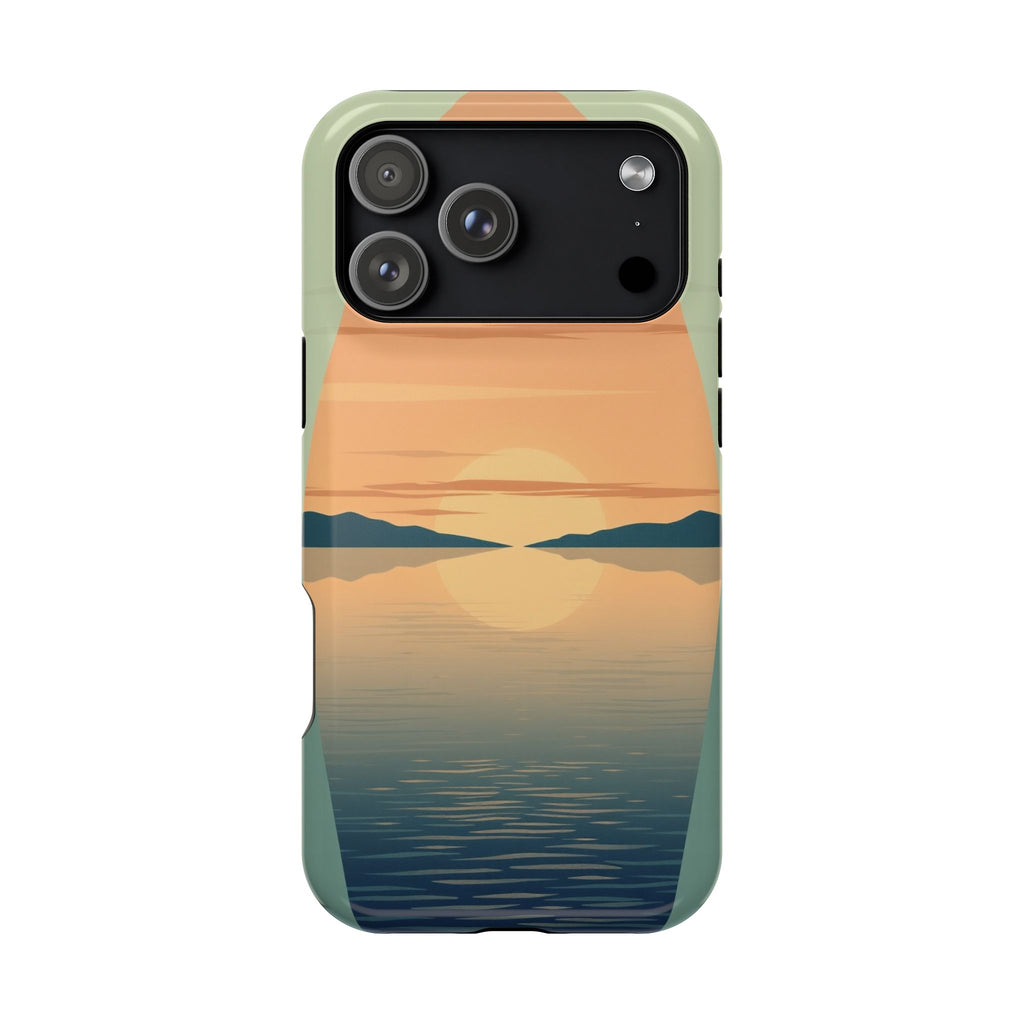 iPhone Sage And Ivory Lake at Twilight Slim Everyday Designer Case · iPhone Case