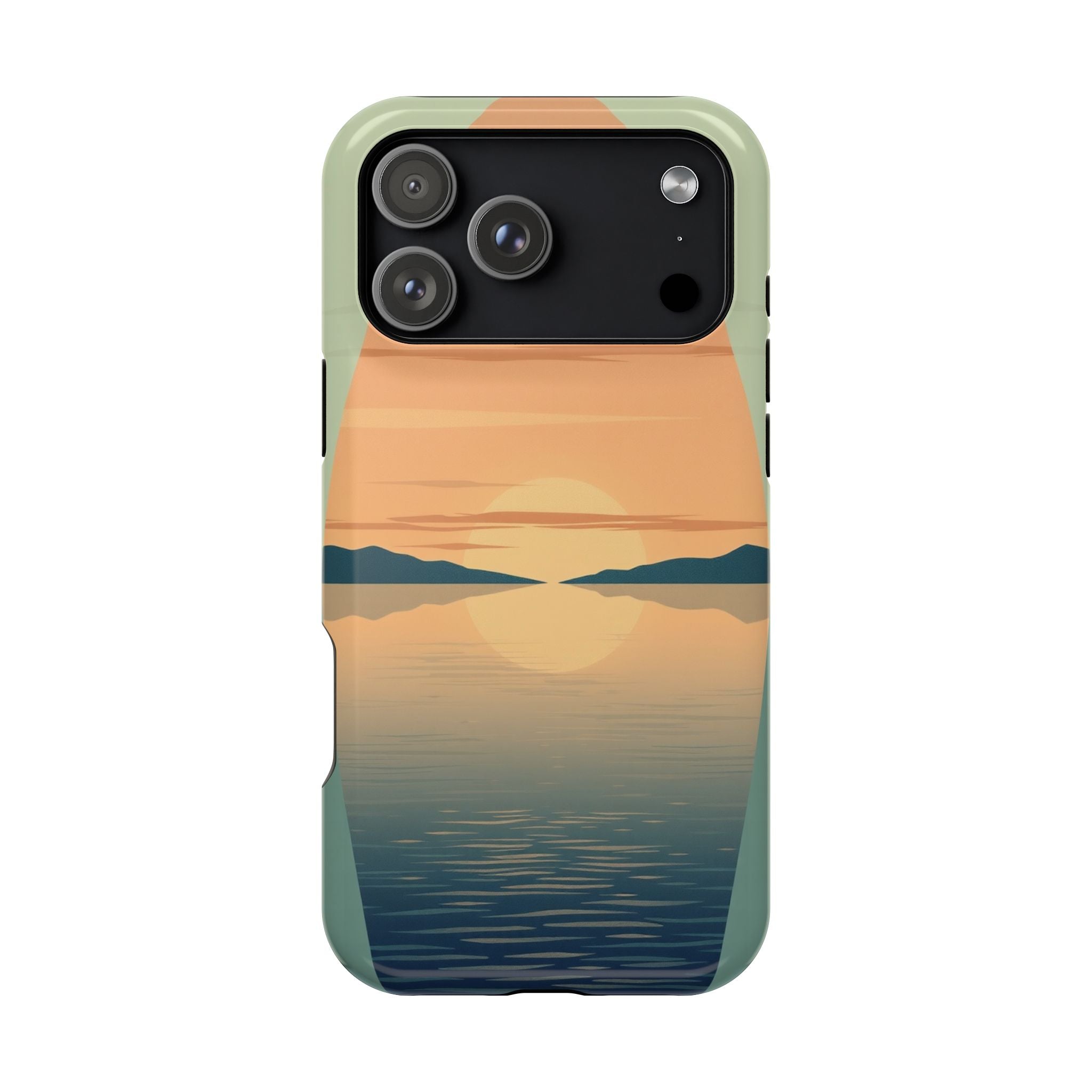 iPhone Sage And Ivory Lake at Twilight Slim Everyday Designer Case · iPhone Case