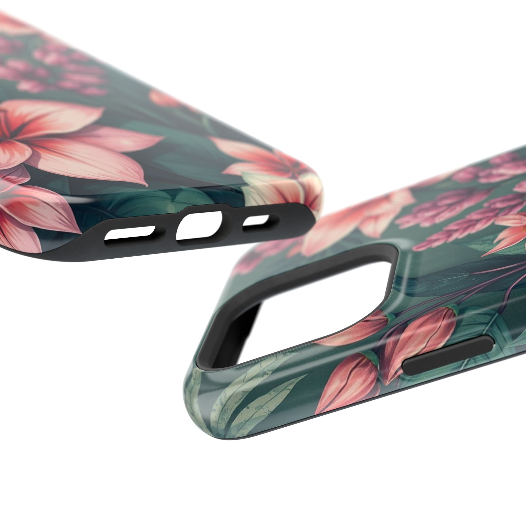iPhone Mint And Blush Jungle Floral Slim Everyday Designer Case · iPhone Case