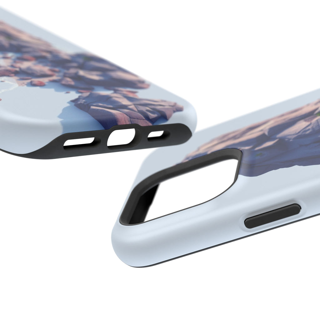 iPhone Indigo And Violet Pebble Beach Slim Everyday Designer Case · iPhone Case