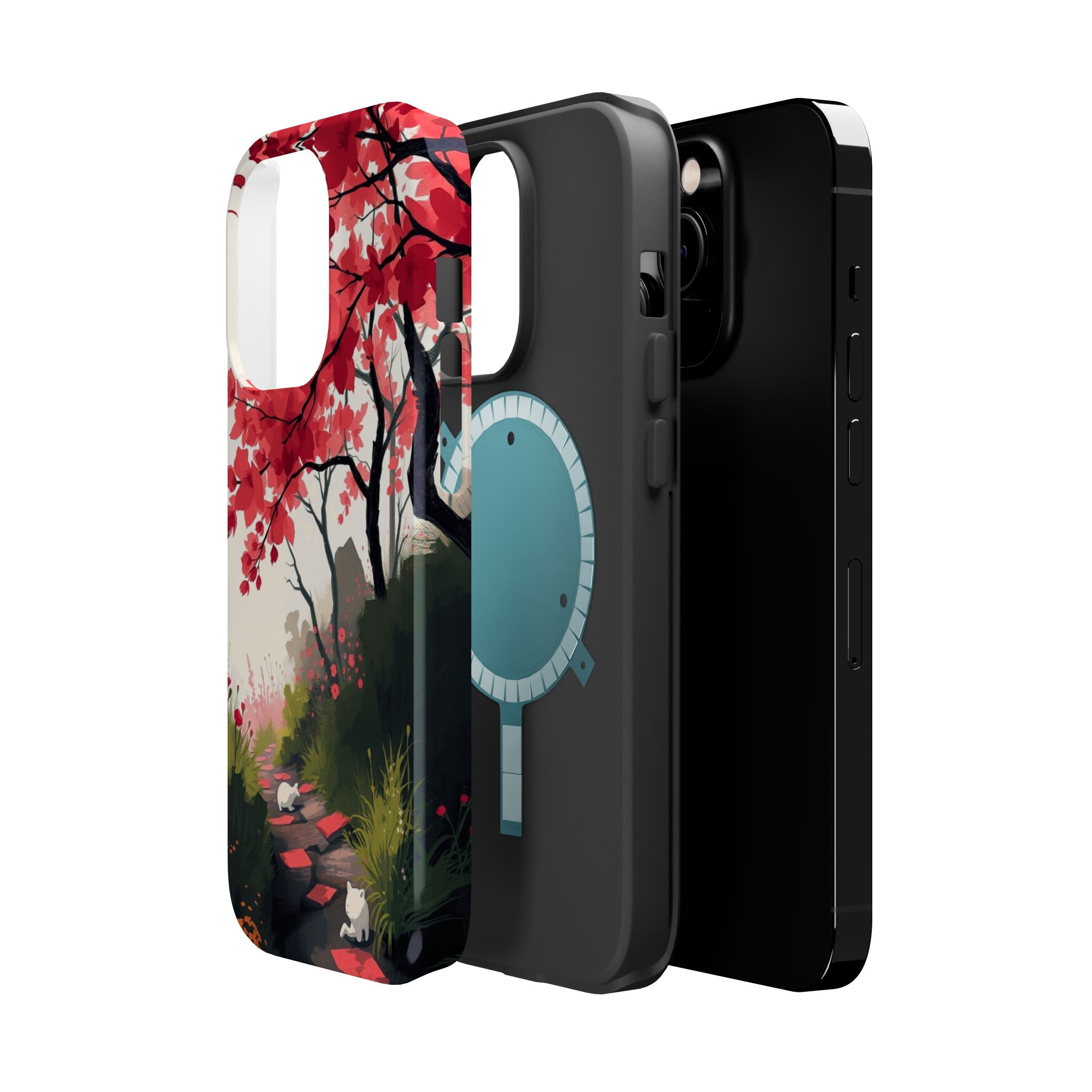 iPhone Blossom Trail Oil Painting Impressionist Soft iPhone Finish · iPhone Case