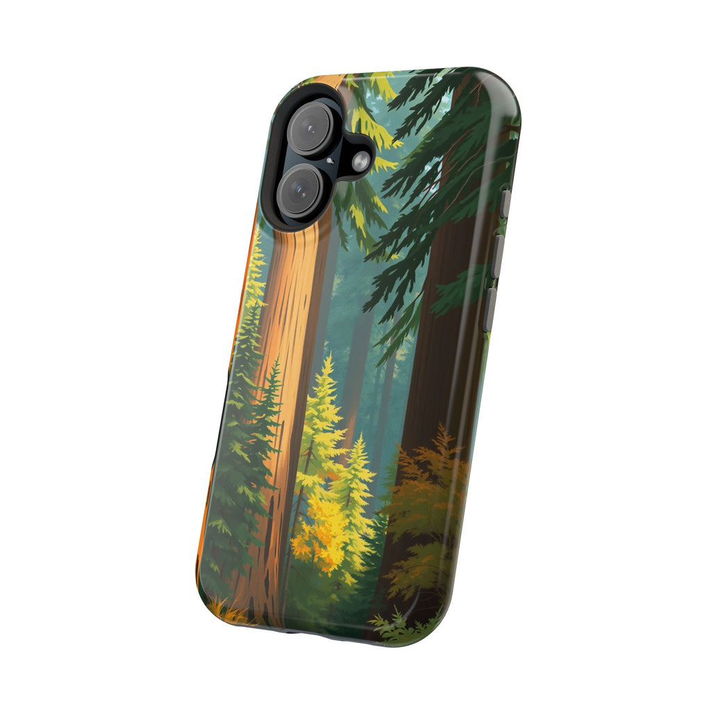 iPhone Redwood Forest Oil Painting Impressionist Clean iPhone Minimal · iPhone C