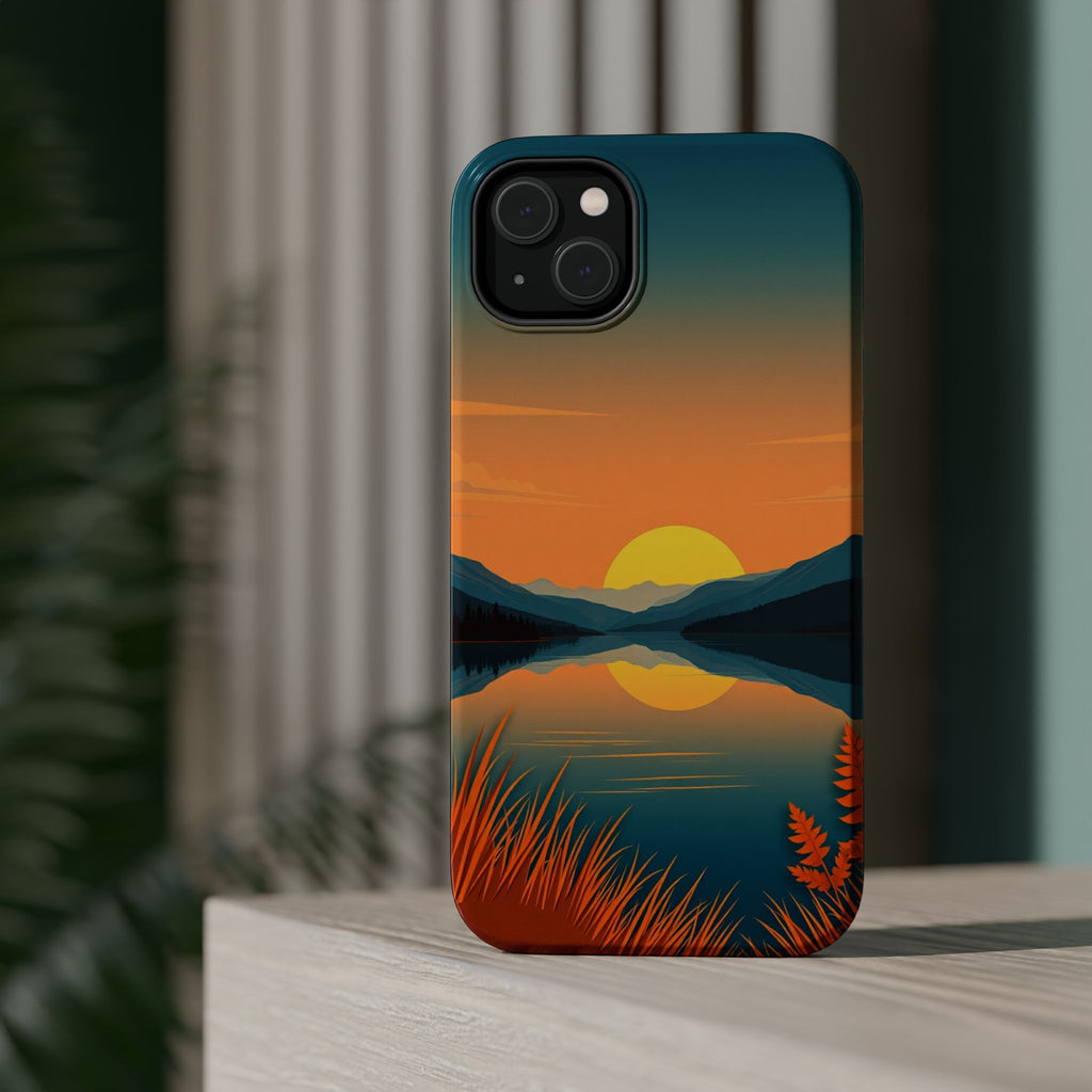 iPhone Lake at Twilight Cinematic Art Slim Everyday Designer Case · iPhone Case