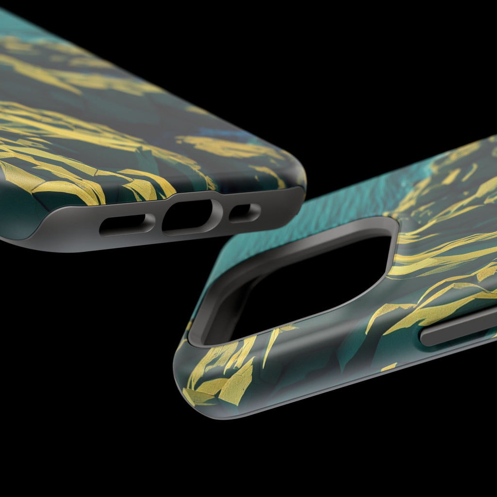iPhone Emerald Green And Gold Rocky Coastline Slim iPhone Everyday · iPhone Case