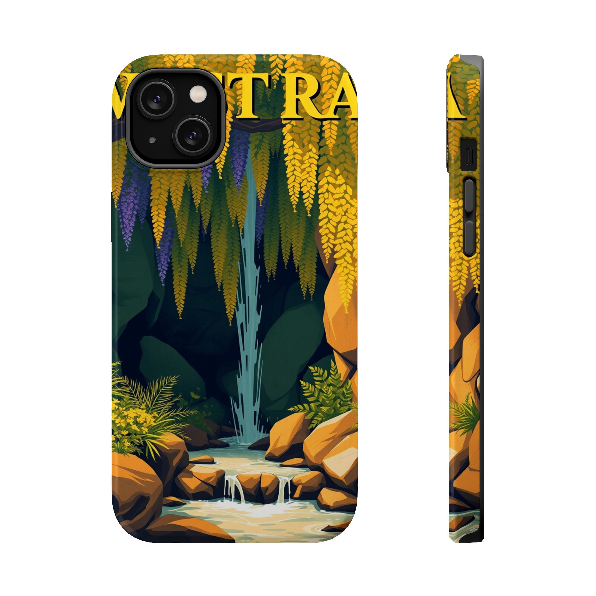 iPhone Wisteria Cascade Vintage Retro Poster Slim iPhone Everyday · iPhone Case