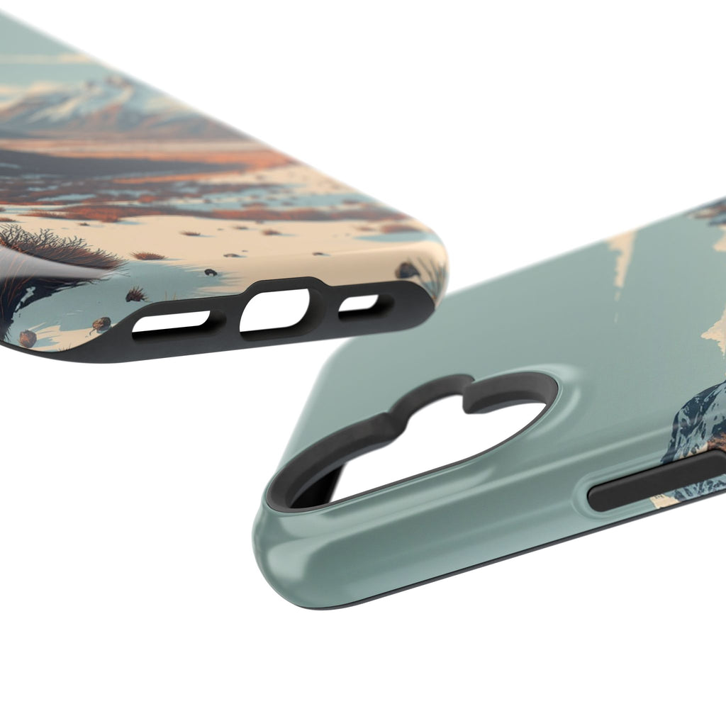 iPhone Serene Tundra Expanse Design Slim Everyday Designer Case · iPhone Case