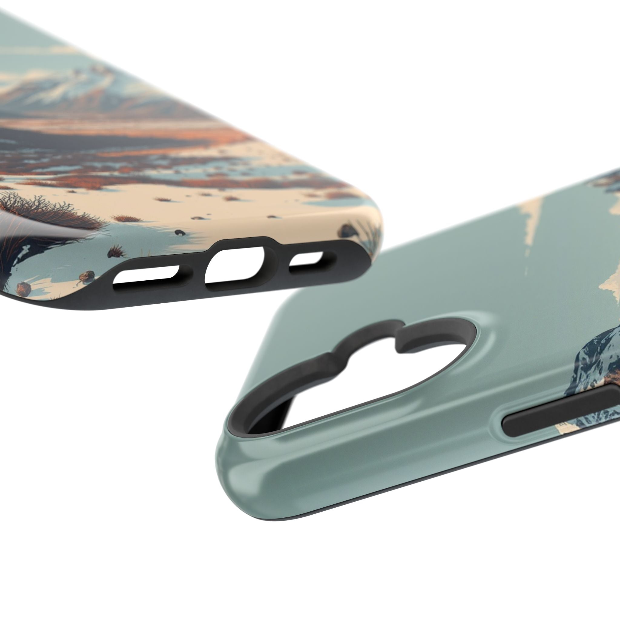 iPhone Serene Tundra Expanse Design Slim Everyday Designer Case · iPhone Case
