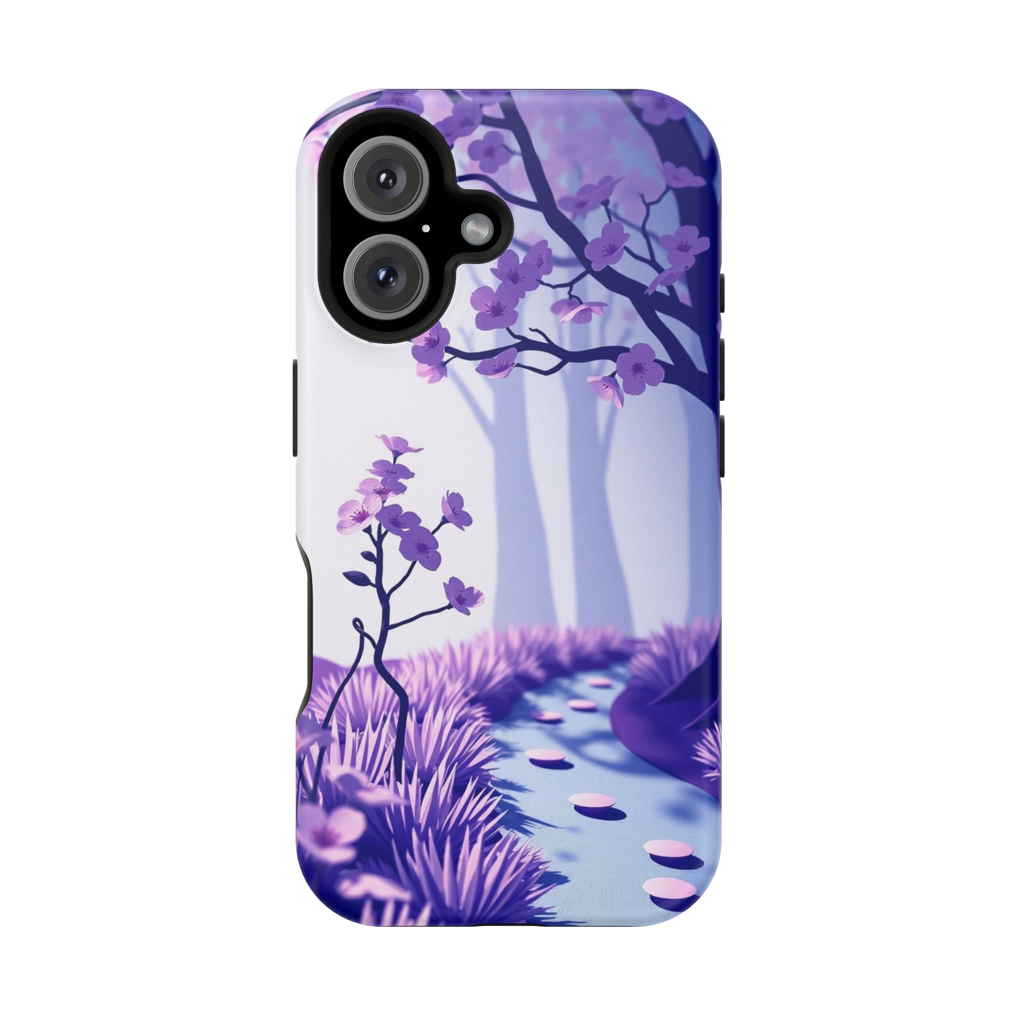 iPhone Blossom Trail Paper Cut Art Bold Modern Everyday Snap Case · iPhone Case