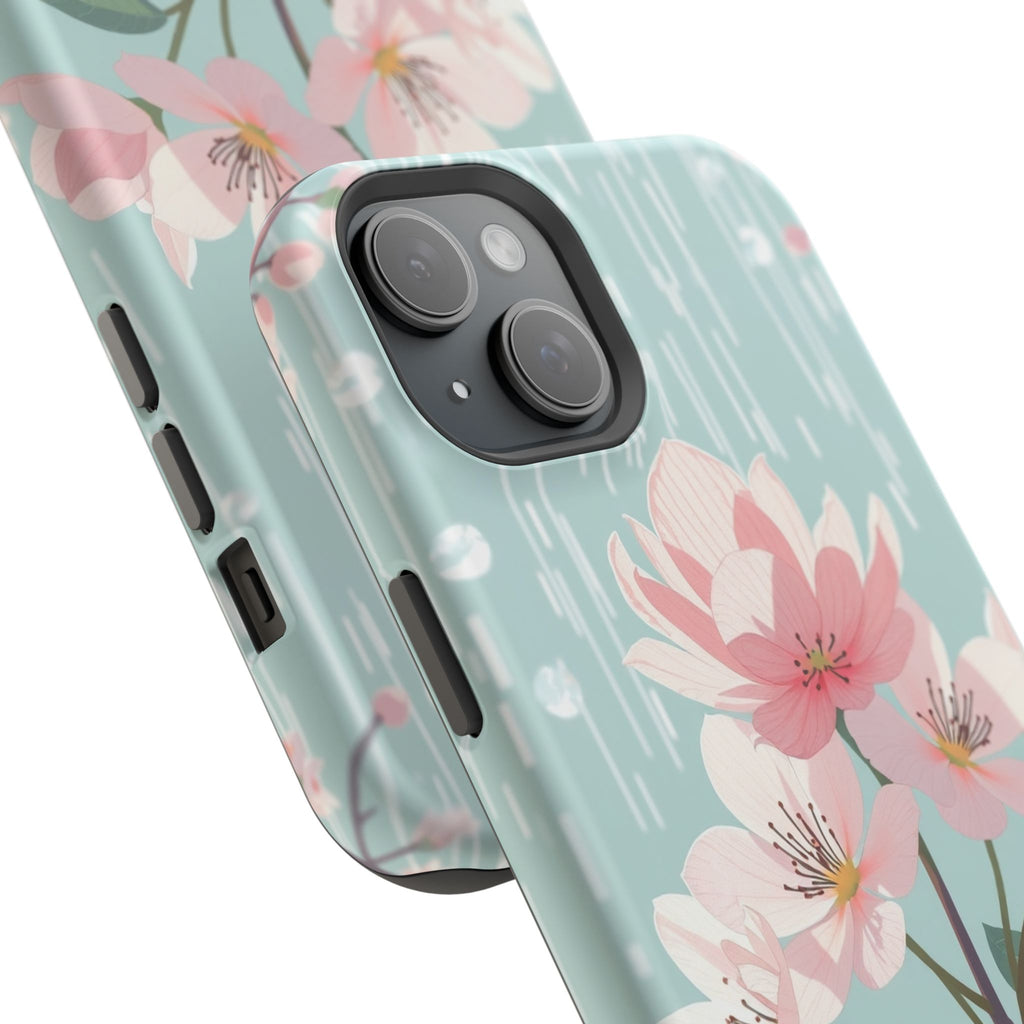 iPhone Mint And Blush Spring Shower Bloom Slim iPhone Everyday Designer · iPhone