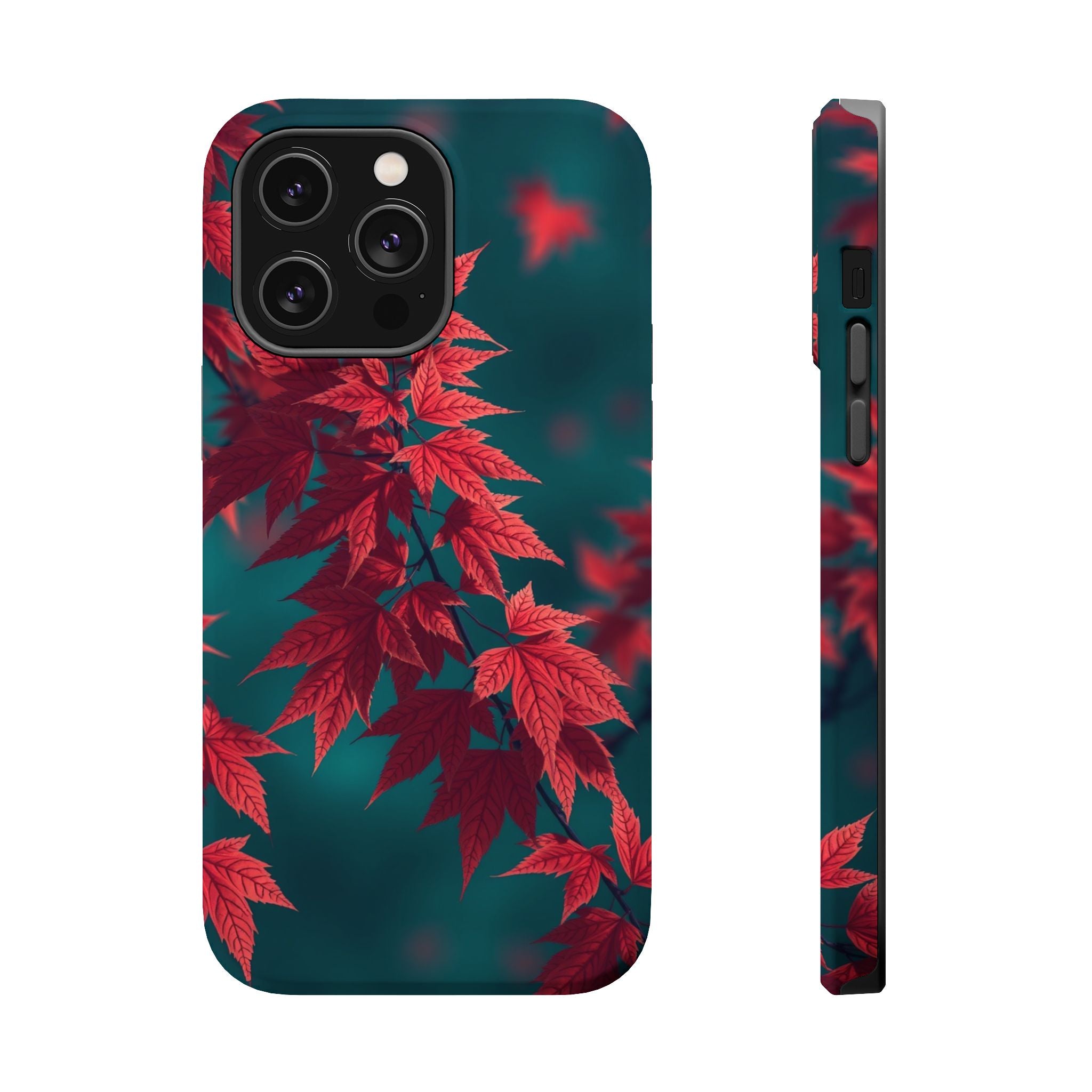iPhone Autumn Maple Dark Academia Bold Modern Everyday Snap Case · iPhone Case