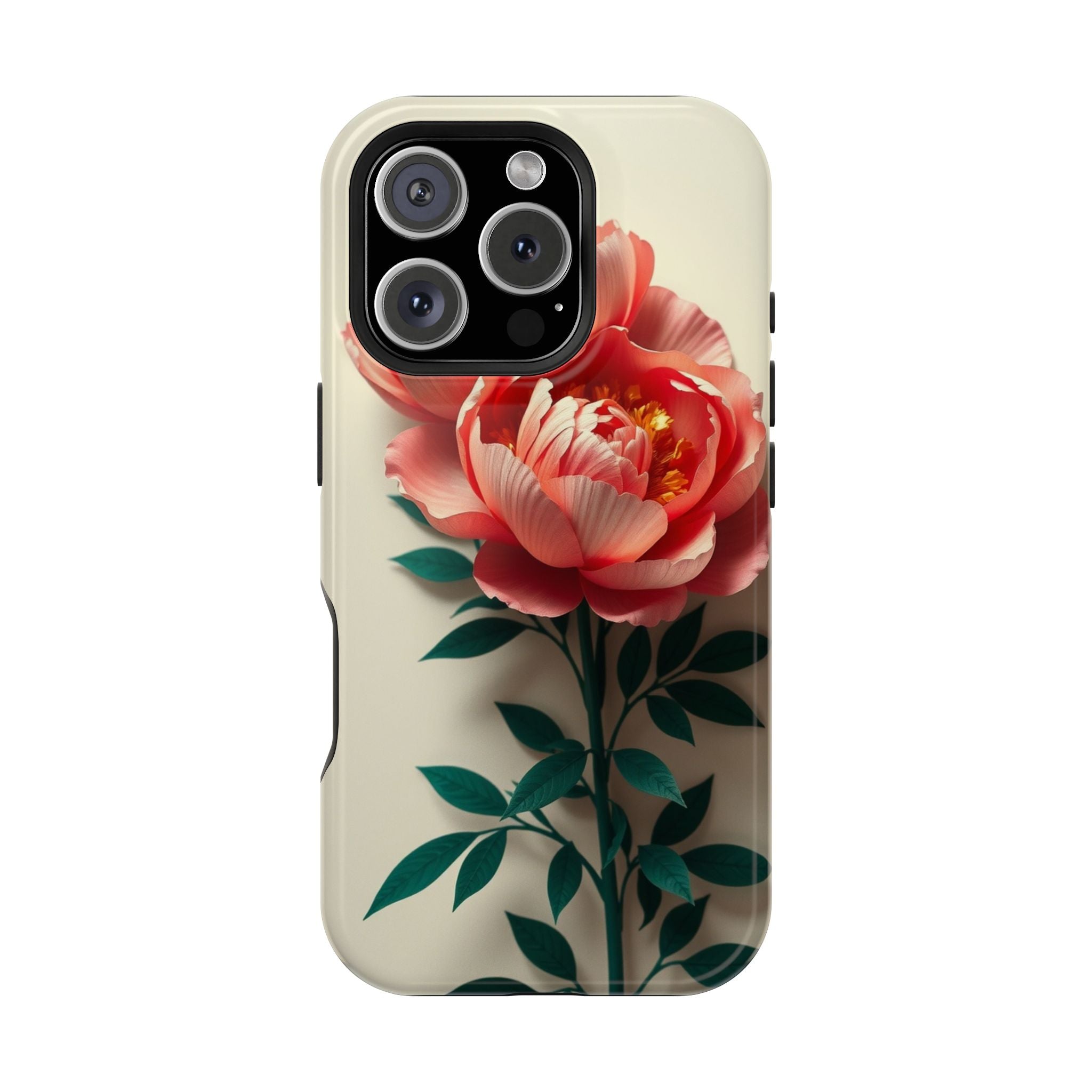 iPhone Emerald Green And Gold Peony Bouquet Slim iPhone Everyday · iPhone Case