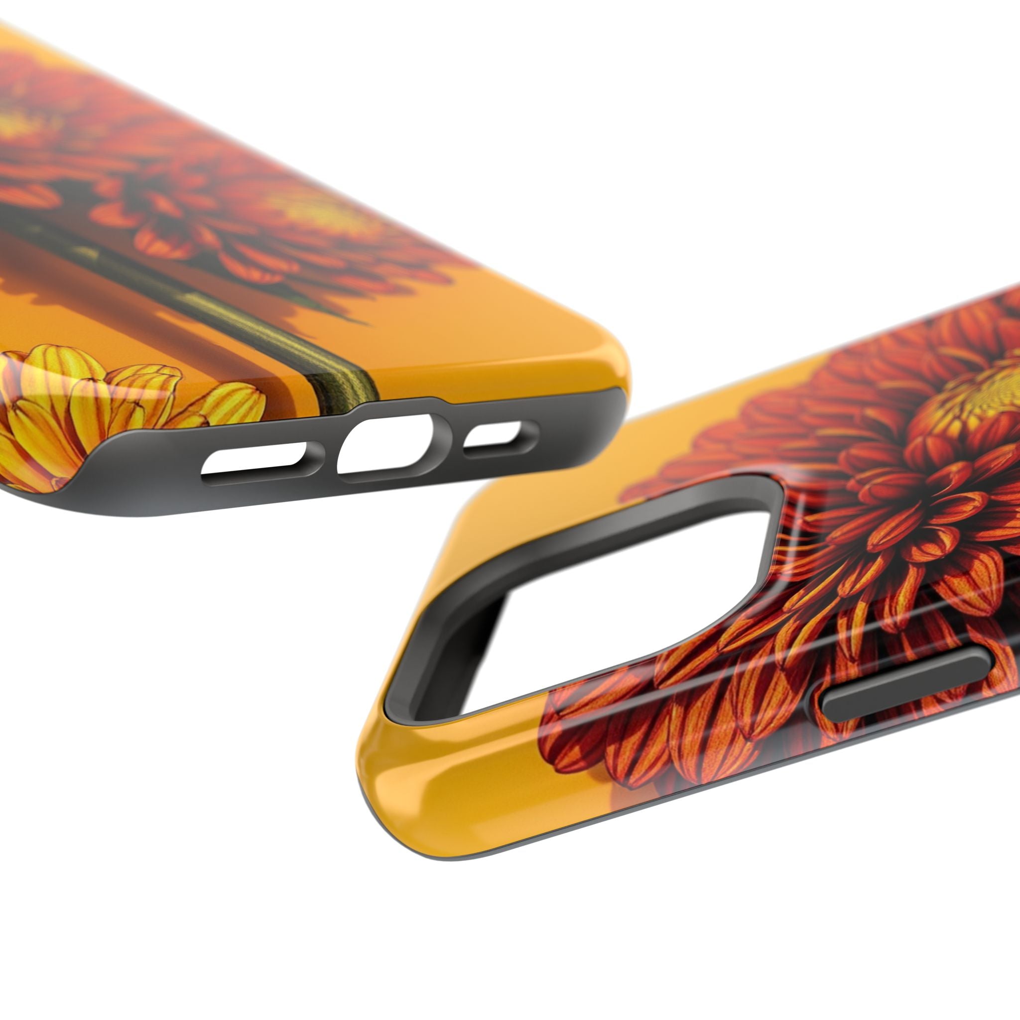 iPhone Mustard And Rust Ranunculus Stack Slim Everyday iPhone 14 · iPhone Case