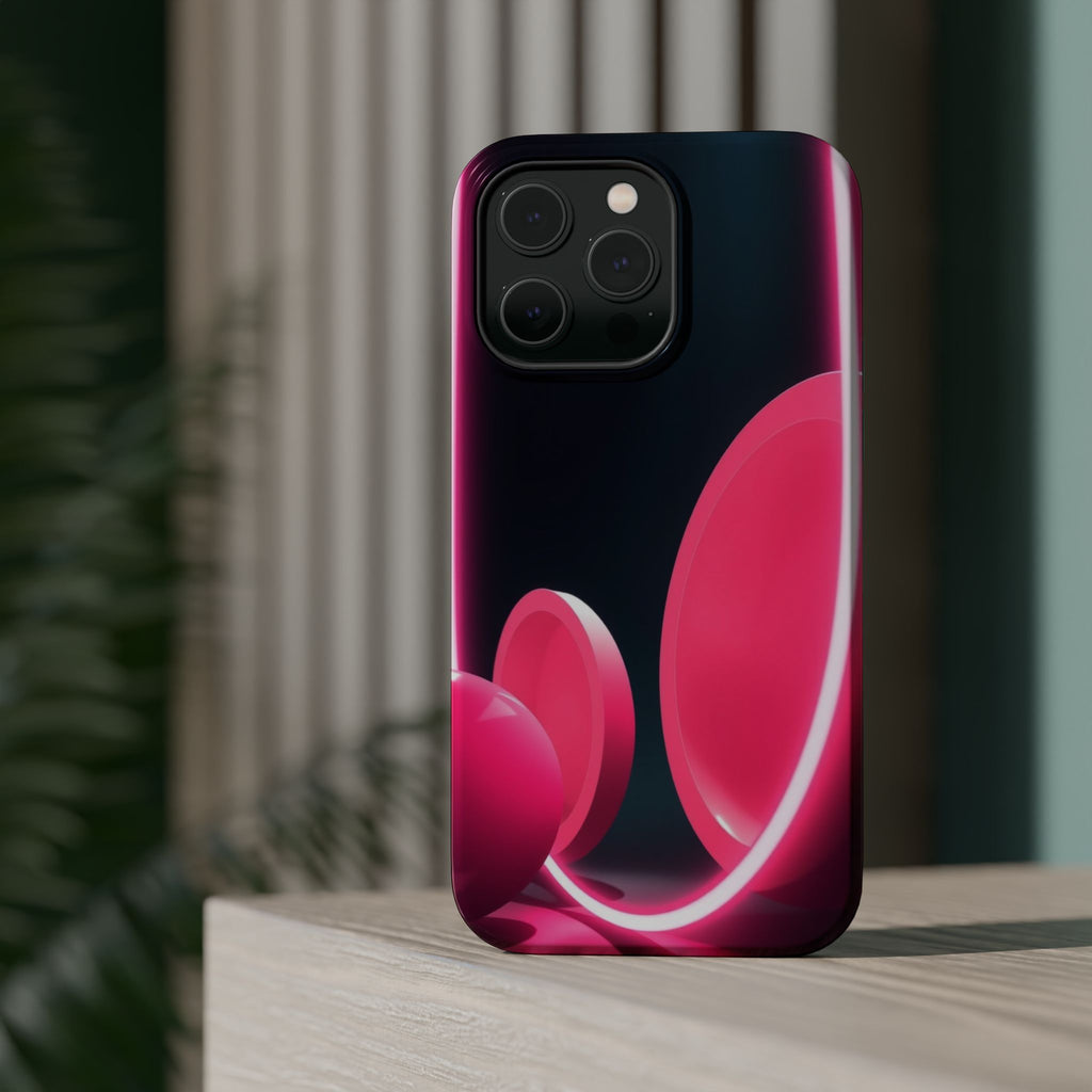 iPhone 1960s Mod Circles Neon Cyberpunk Slim Everyday Designer Case · iPhone Cas