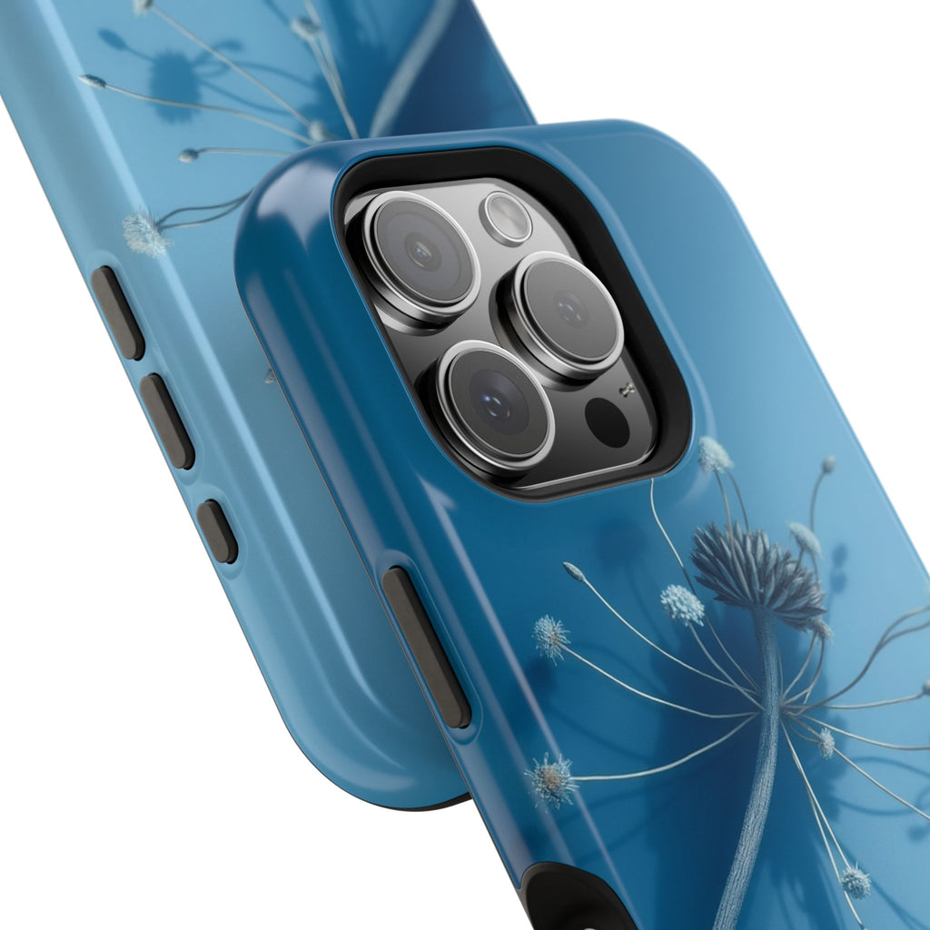 iPhone Midnight Blue And Silver Dried Flower Flat Lay iPhone Slim · iPhone Case