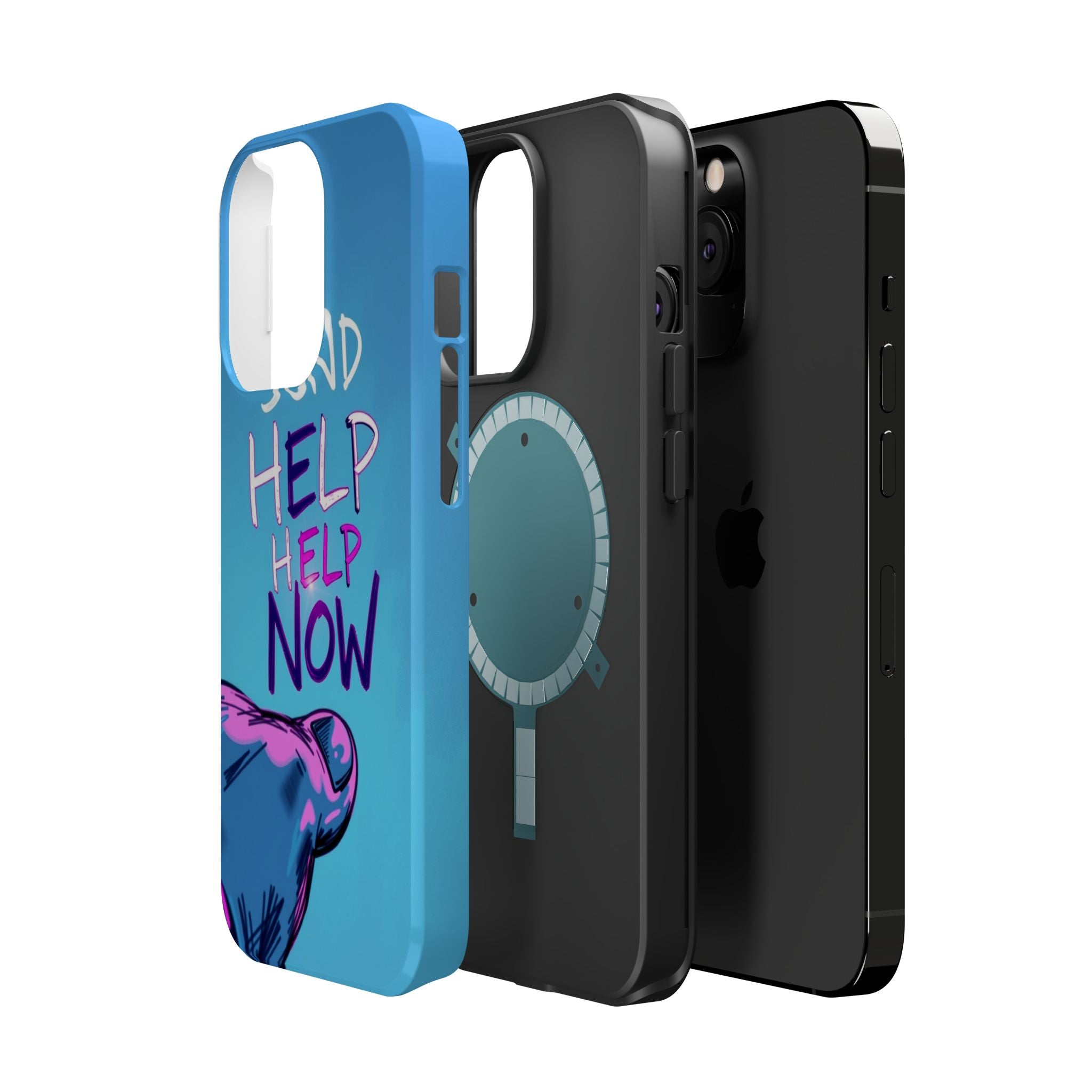 iPhone Radiant Send Help Now Design Slim Everyday Designer Case · iPhone Case