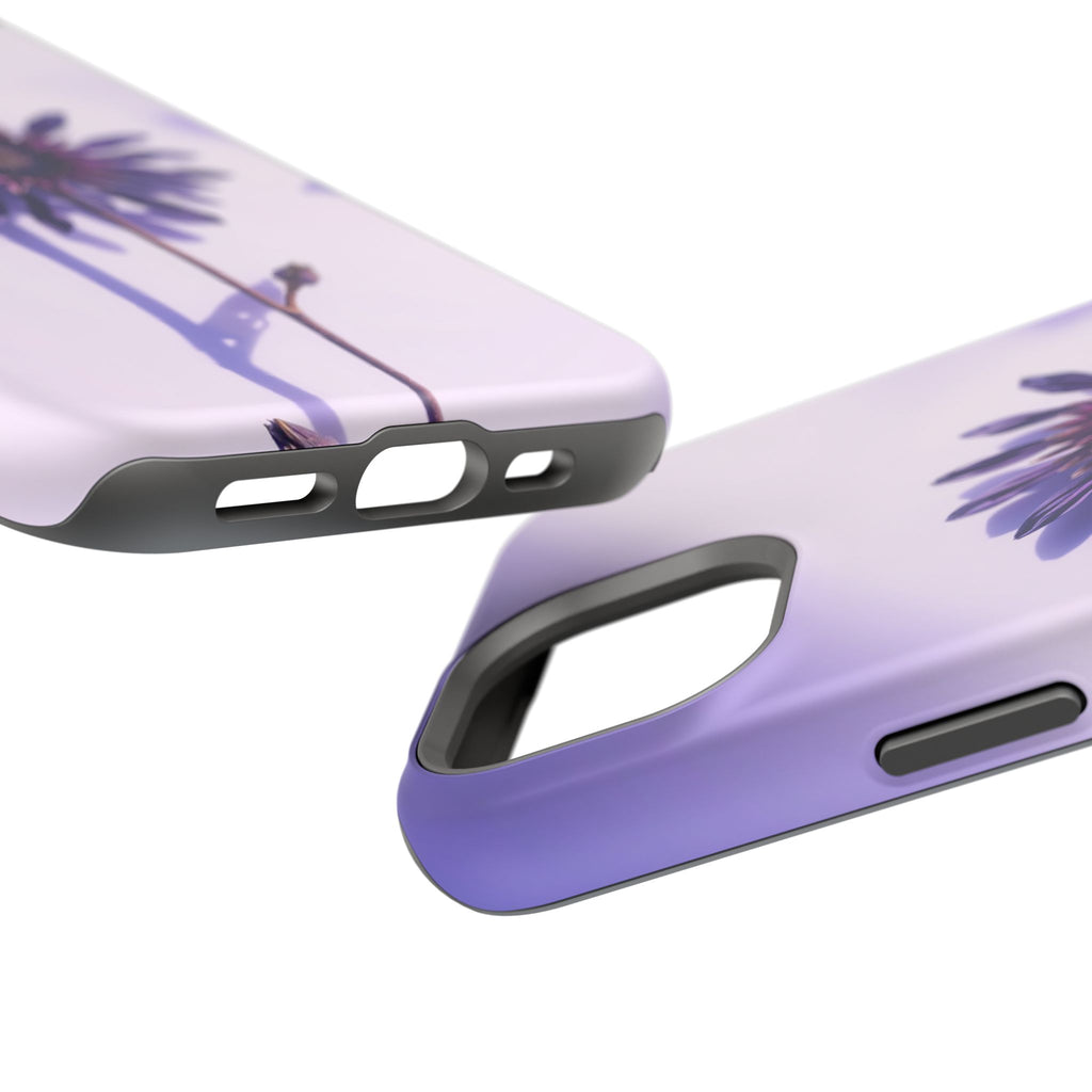 iPhone Indigo And Violet Dried Flower Flat Lay Soft iPhone Finish · iPhone Case