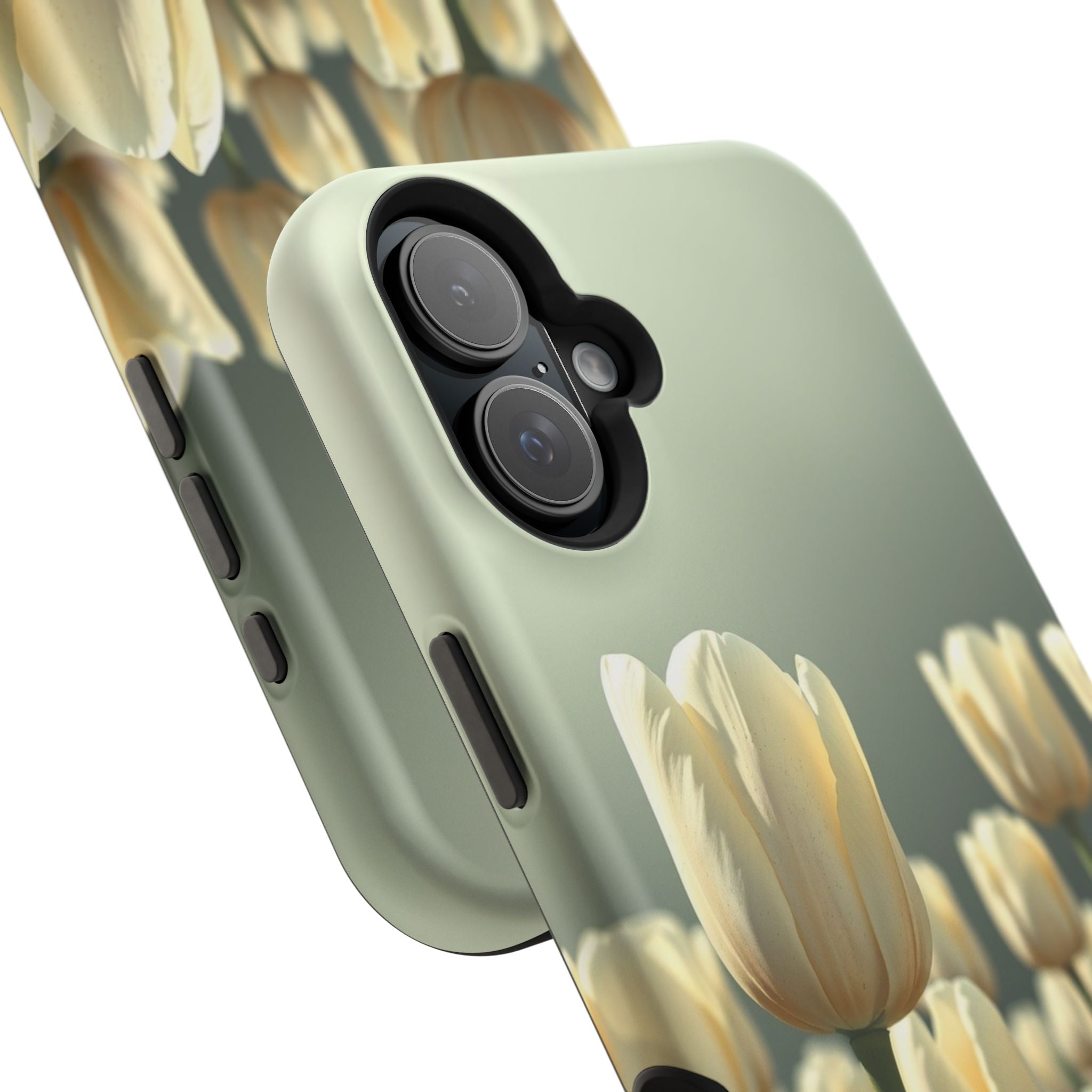 iPhone Tulip Row Serene Design Slim Everyday Designer Case · iPhone Case