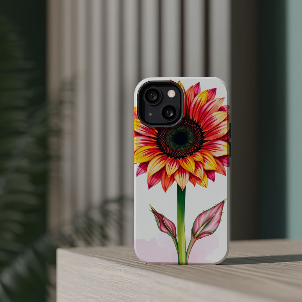 iPhone Sunflower Pop Vibrant Watercolor Slim Snap Case · iPhone Case