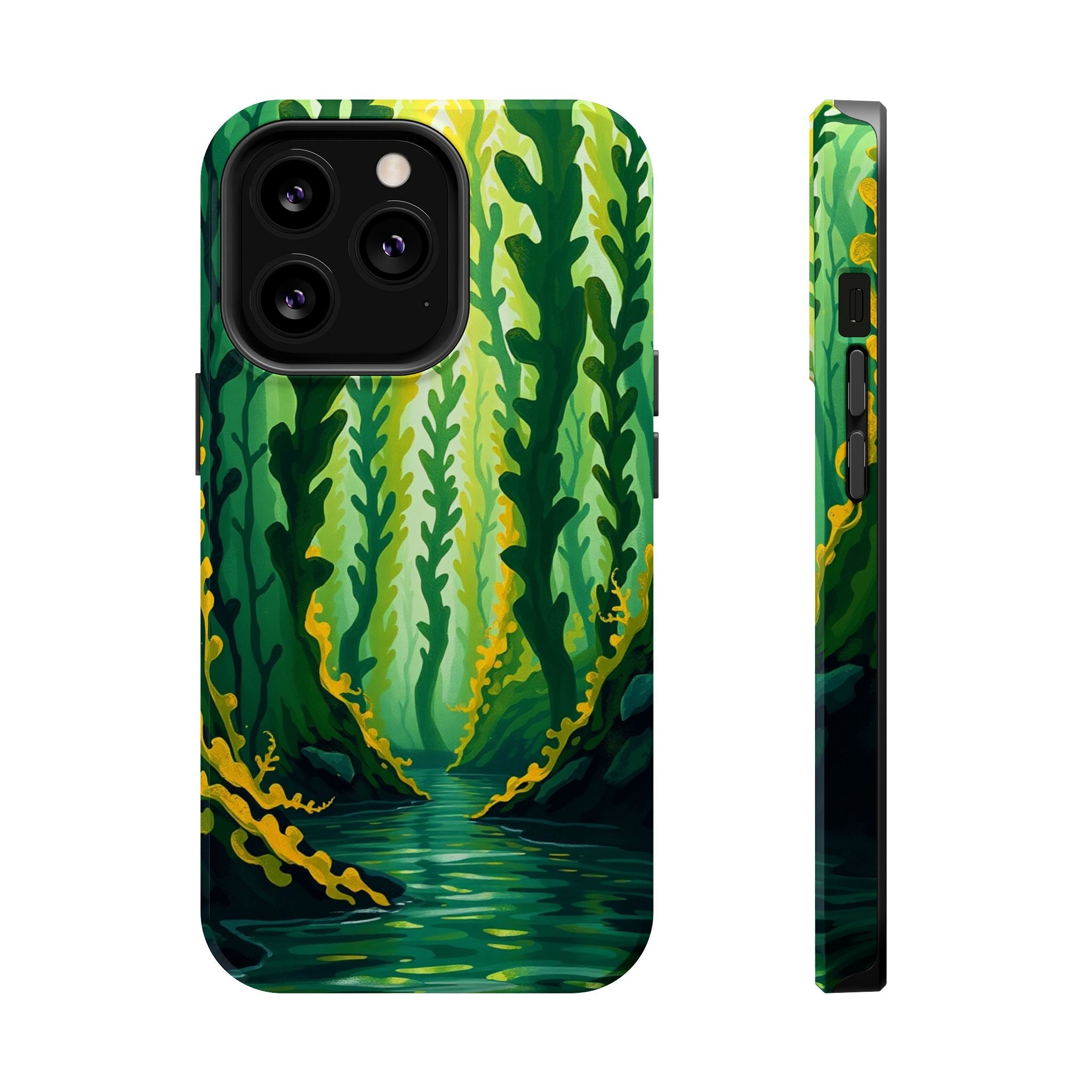 iPhone Kelp Forest Oil Painting Impressionist Slim iPhone Everyday · iPhone Case