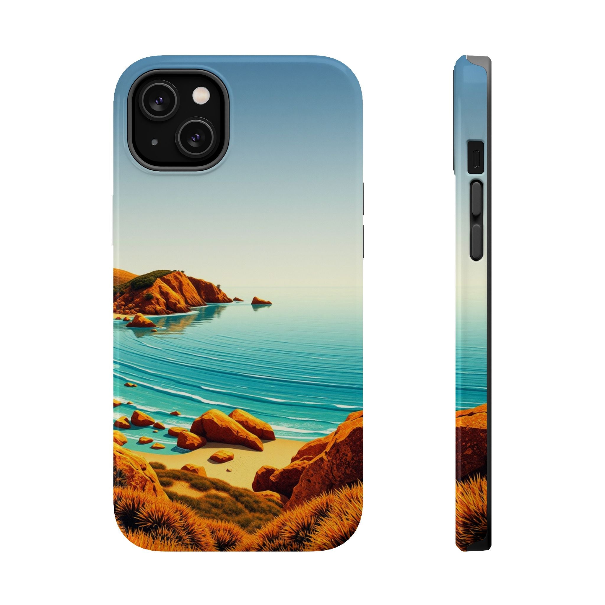 iPhone Mustard And Rust Pebble Beach Slim Everyday iPhone 14 Designer · iPhone C