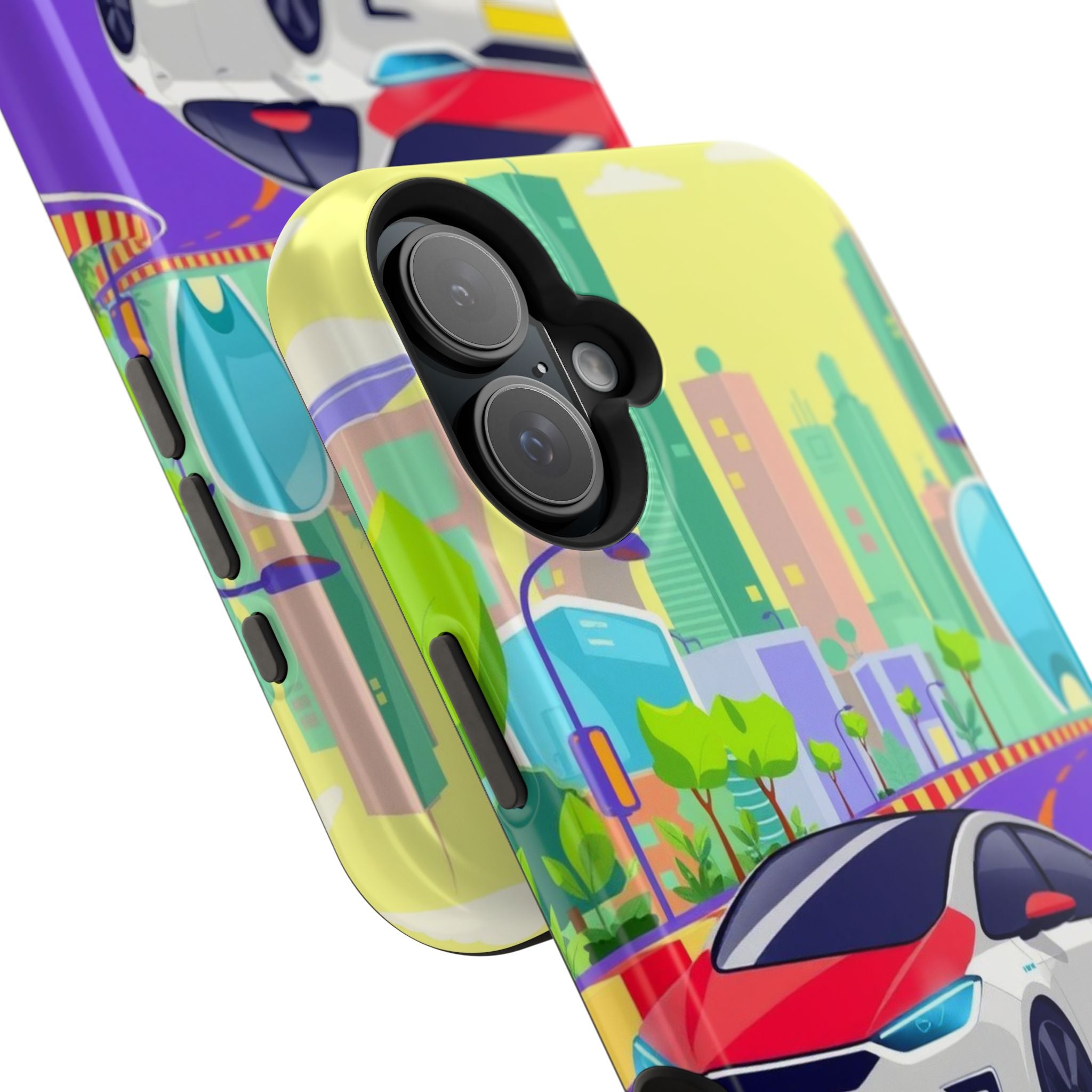 iPhone Electric Car Future Kids Fun Phone Case Gift Slim Snap Case · iPhone Case