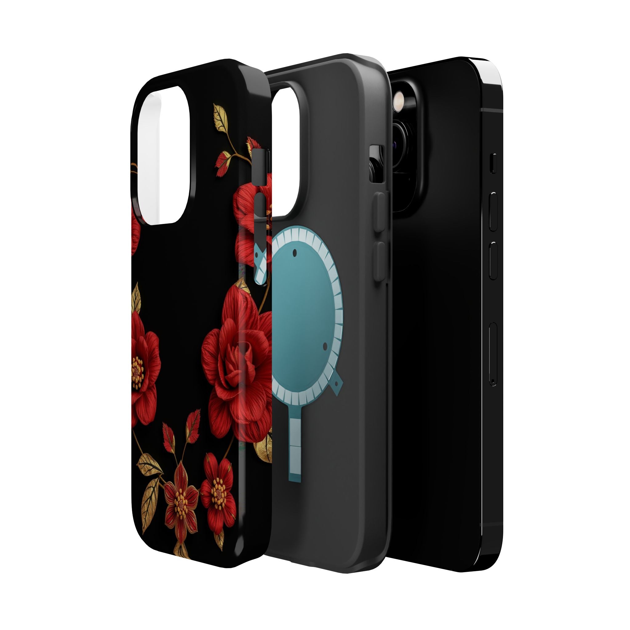 iPhone Floral Gold Foil 3D Digital Bold Modern Everyday Snap Case · iPhone Case