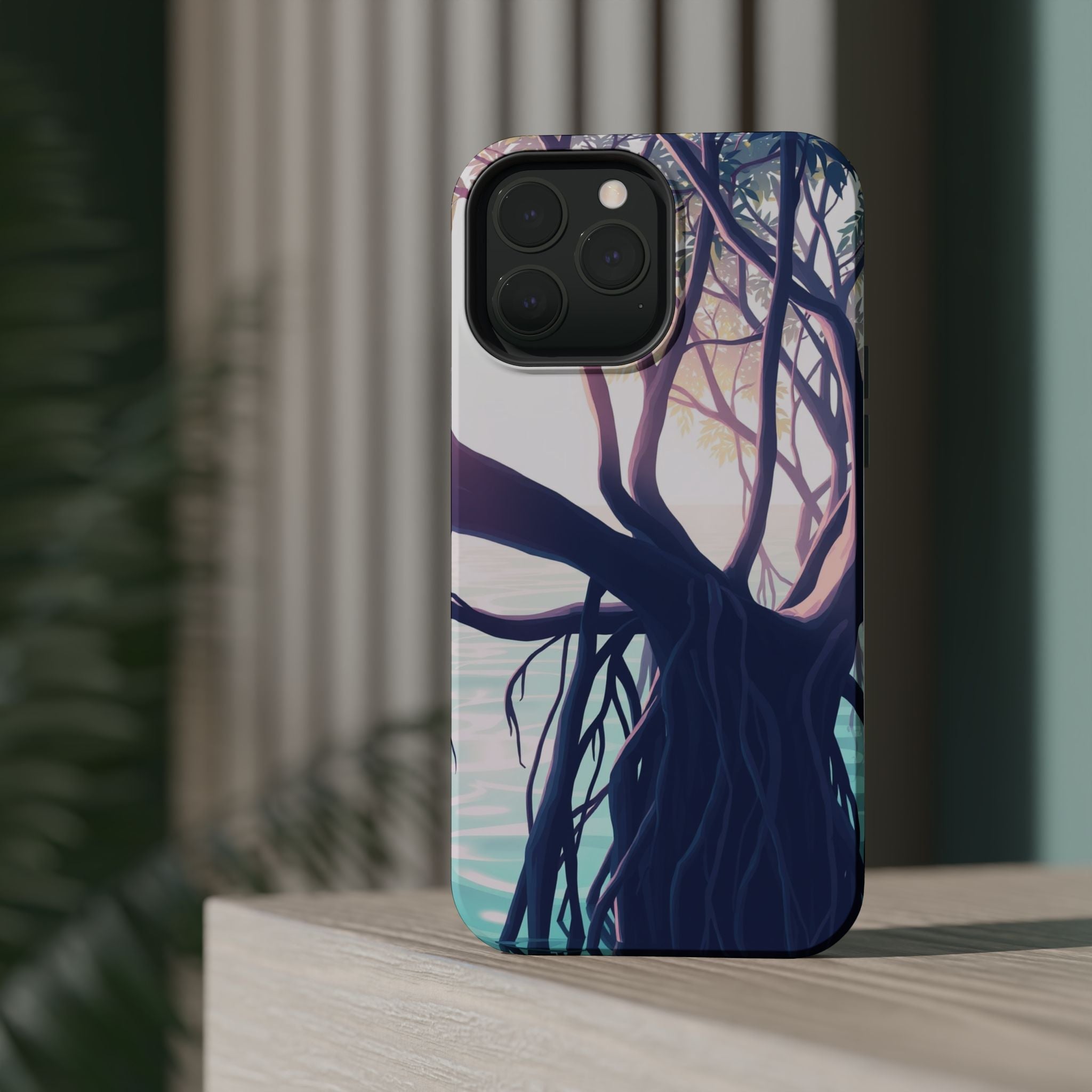 iPhone Mangrove Roots Holographic Iridescent Slim iPhone Everyday · iPhone Case