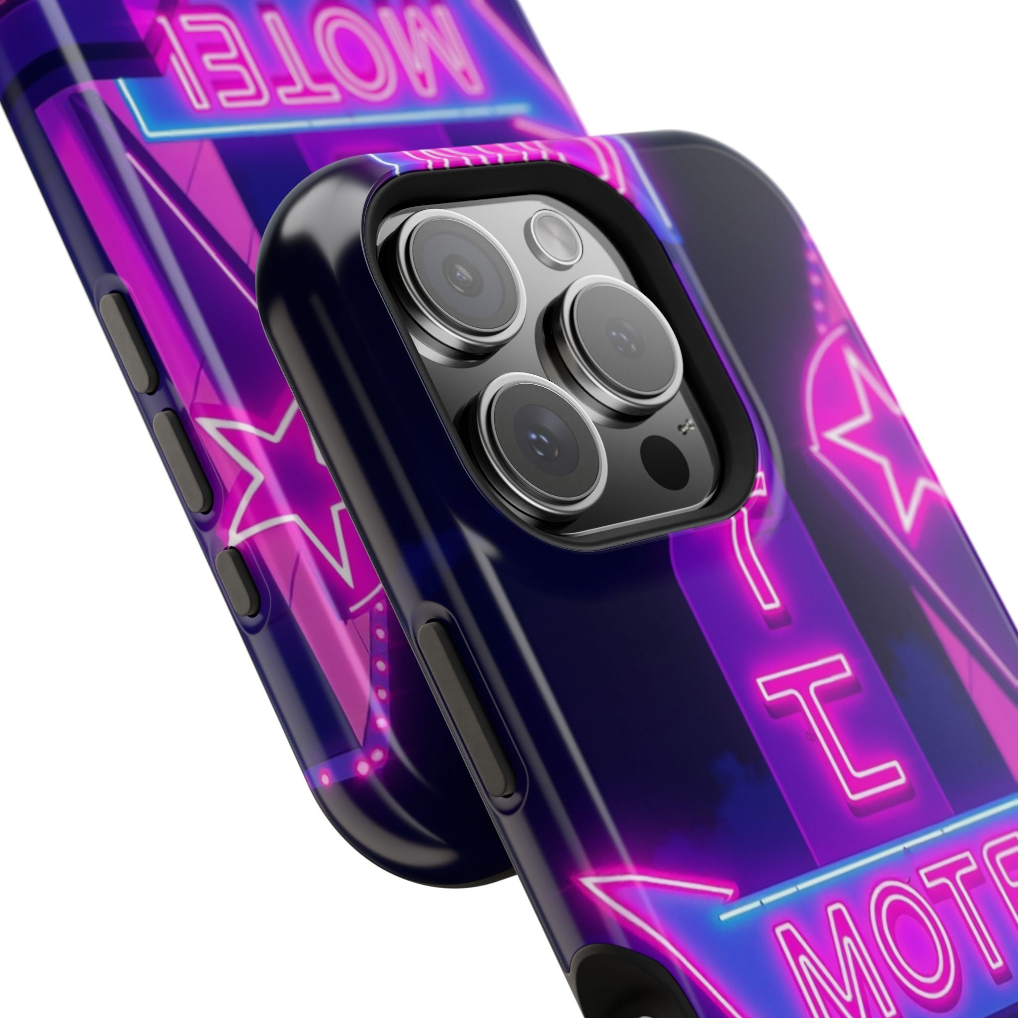 iPhone Neon Sign Motel Enchanted Art Slim Everyday Designer Case · iPhone Case