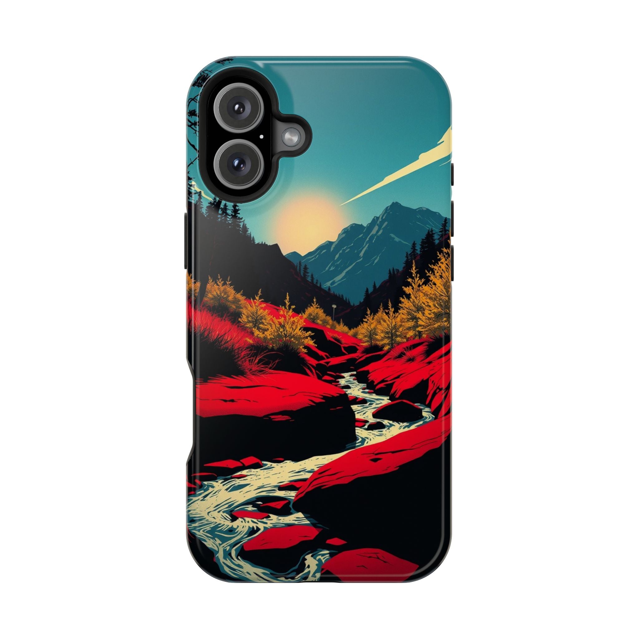 iPhone Earthy Spring Creek Design Bold Modern Everyday Snap Case · iPhone Case