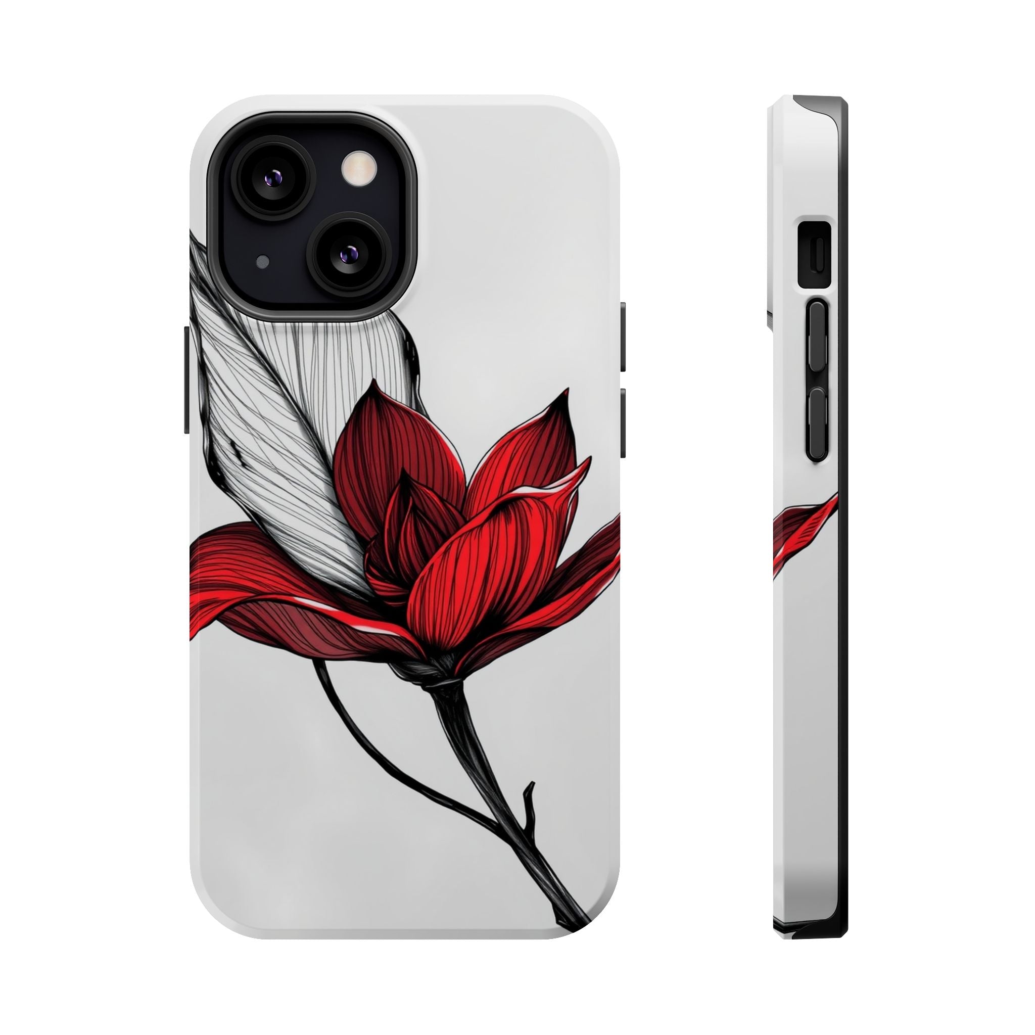 iPhone Vibrant Bloom and Leaf Design Slim Everyday Designer Case · iPhone Case