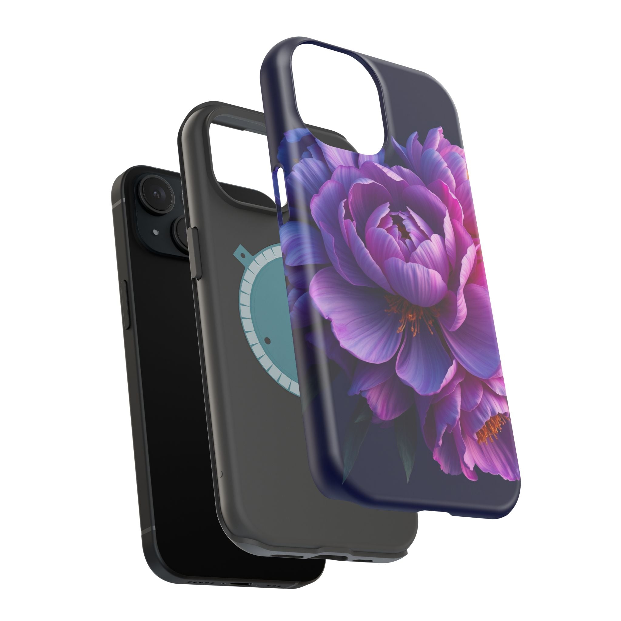 iPhone Peony Bouquet 3D Digital Slim Everyday Designer Case · iPhone Case