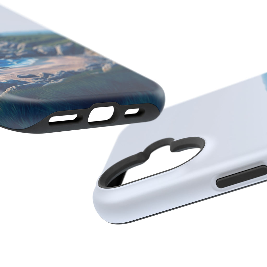 iPhone Midnight Blue And Silver Pebble Beach Soft iPhone 20 Finish · iPhone Case