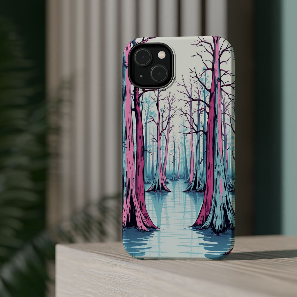 iPhone Cypress Swamp Hand-Drawn Sketch Slim Everyday Designer Case · iPhone Case