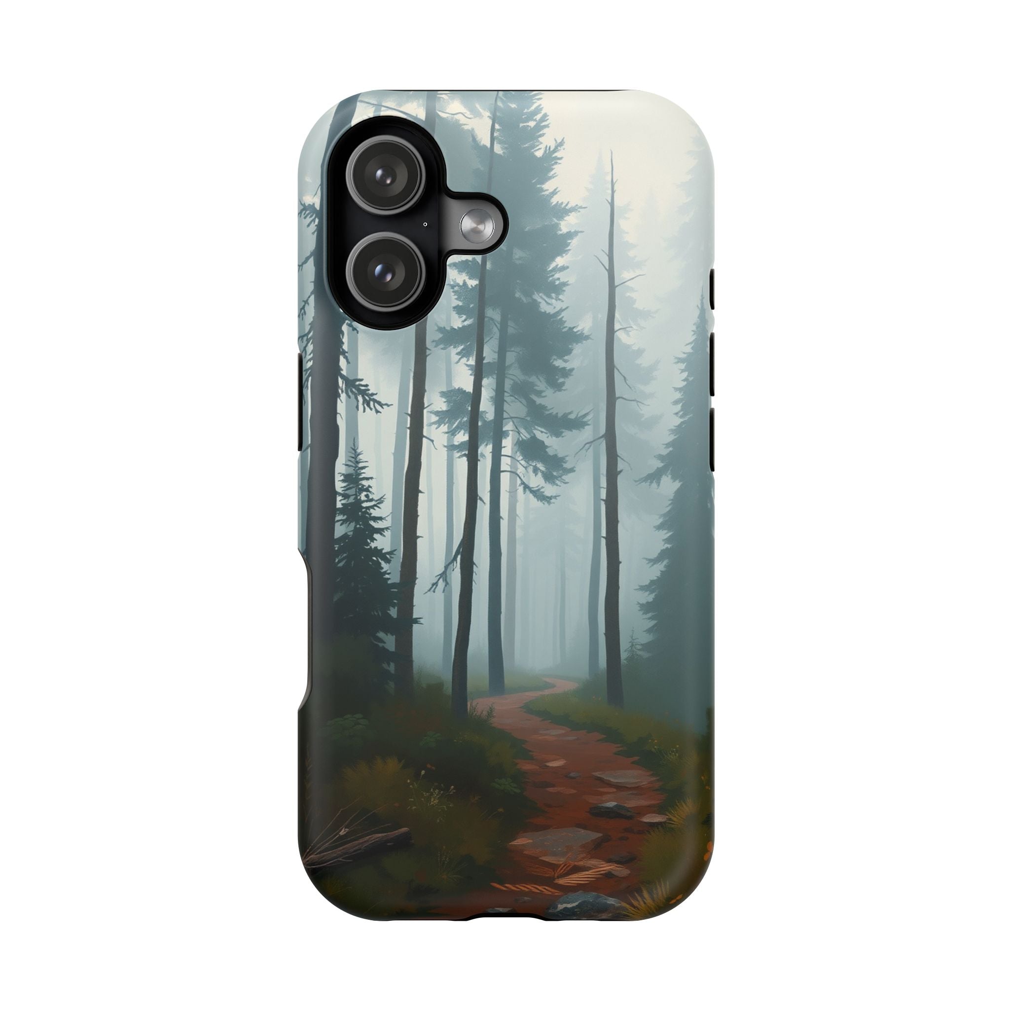 iPhone Serene Misty Forest Path Design Slim Everyday Designer Case · iPhone Case