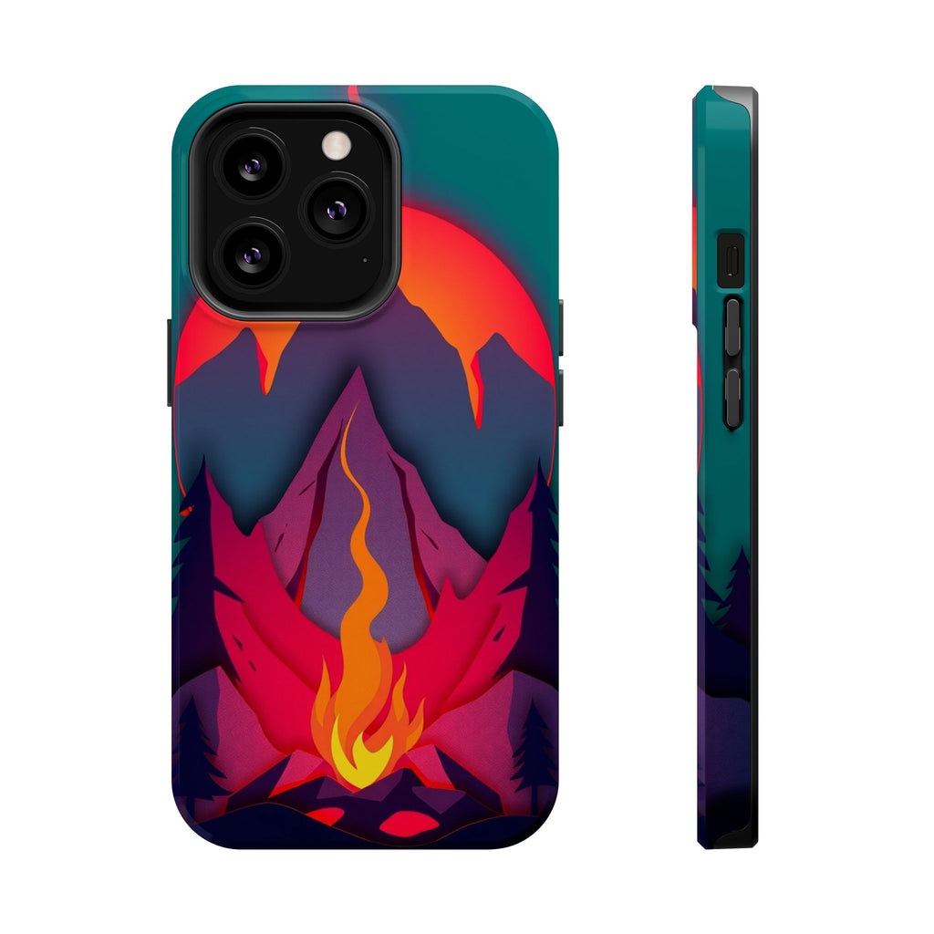 iPhone Cyan And Magenta Wildfire Glow Slim Everyday iPhone 12 Designer · iPhone