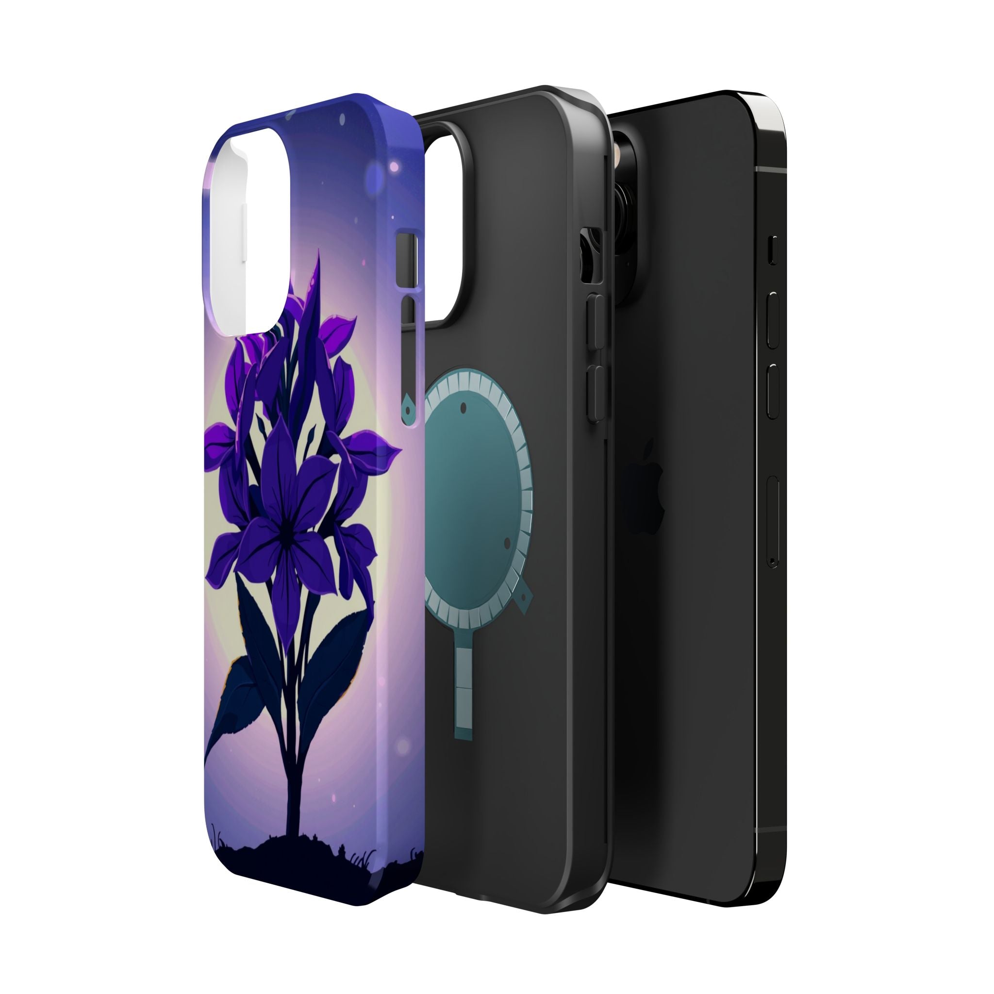 iPhone Floral Crown Mystic Art 13 Bold Modern Everyday Snap Case · iPhone Case