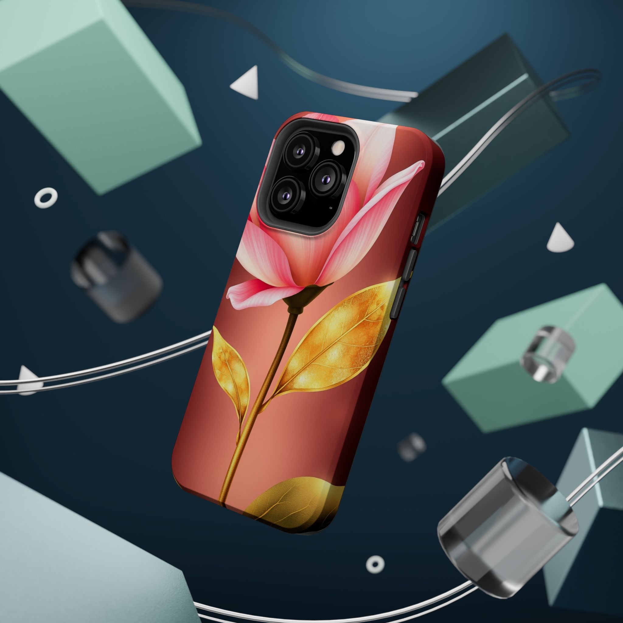 iPhone Dreamy Bloom and Leaf Design 14 Slim Everyday Designer Case · iPhone Case