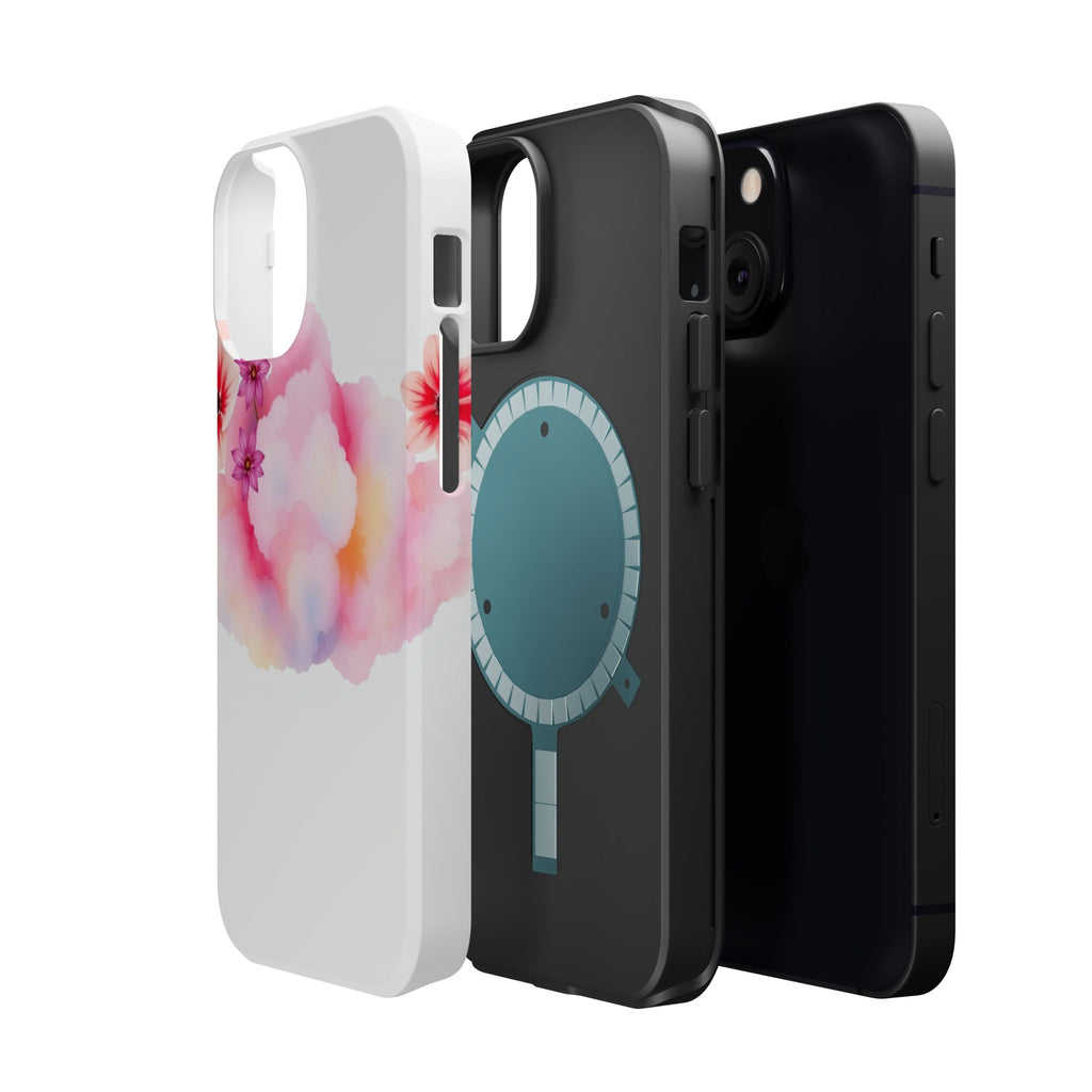 iPhone Pastel Floral Cloud Vibrant Watercolor Carry Case Slim Snap Case · iPhone