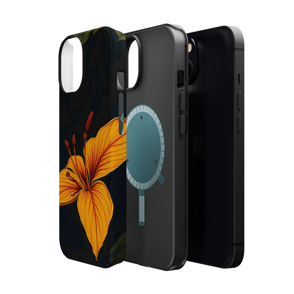 iPhone Earthy Tropical Bloom Design Artistic Everyday Cas Slim Snap Case · iPhon