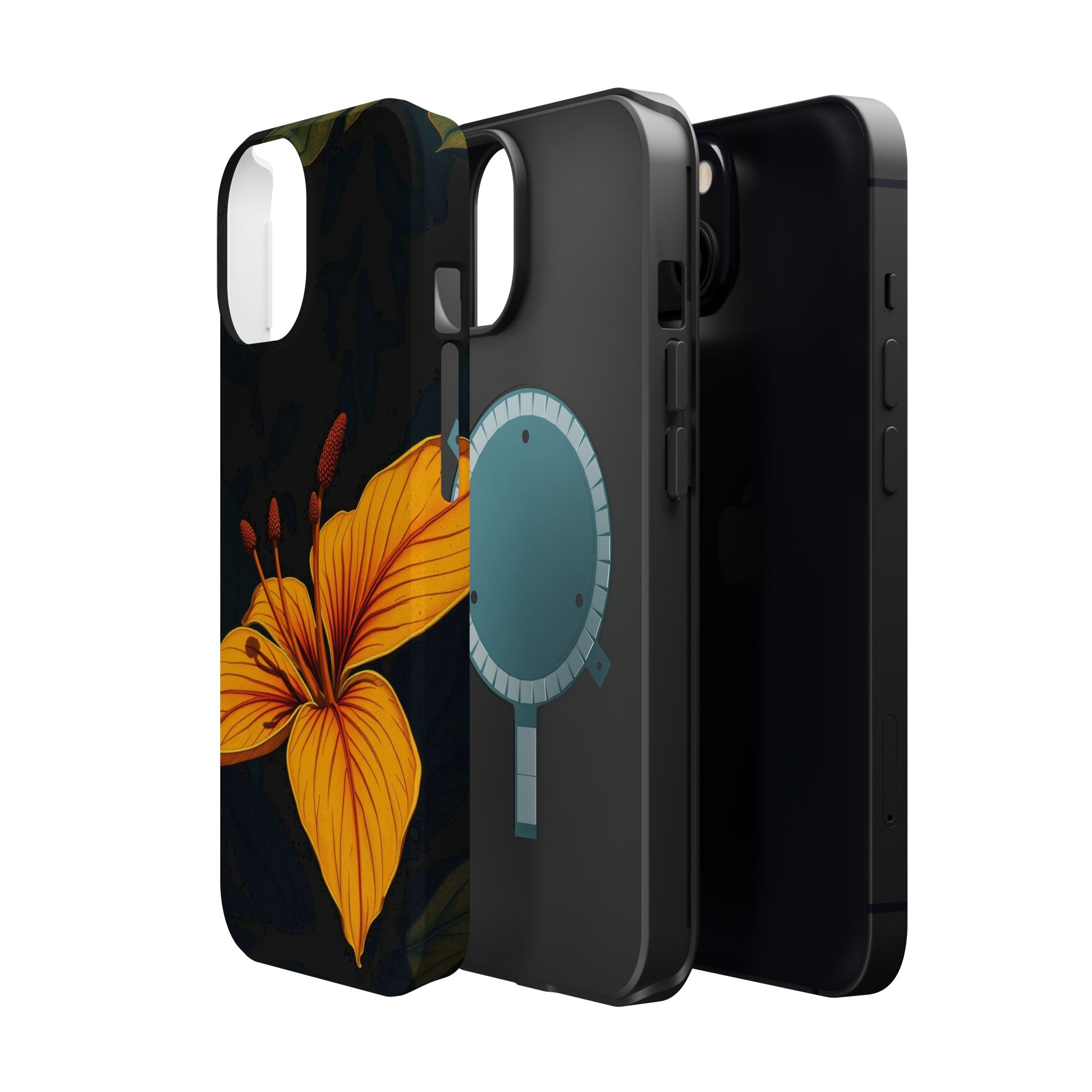 iPhone Earthy Tropical Bloom Design Artistic Everyday Cas Slim Snap Case · iPhon