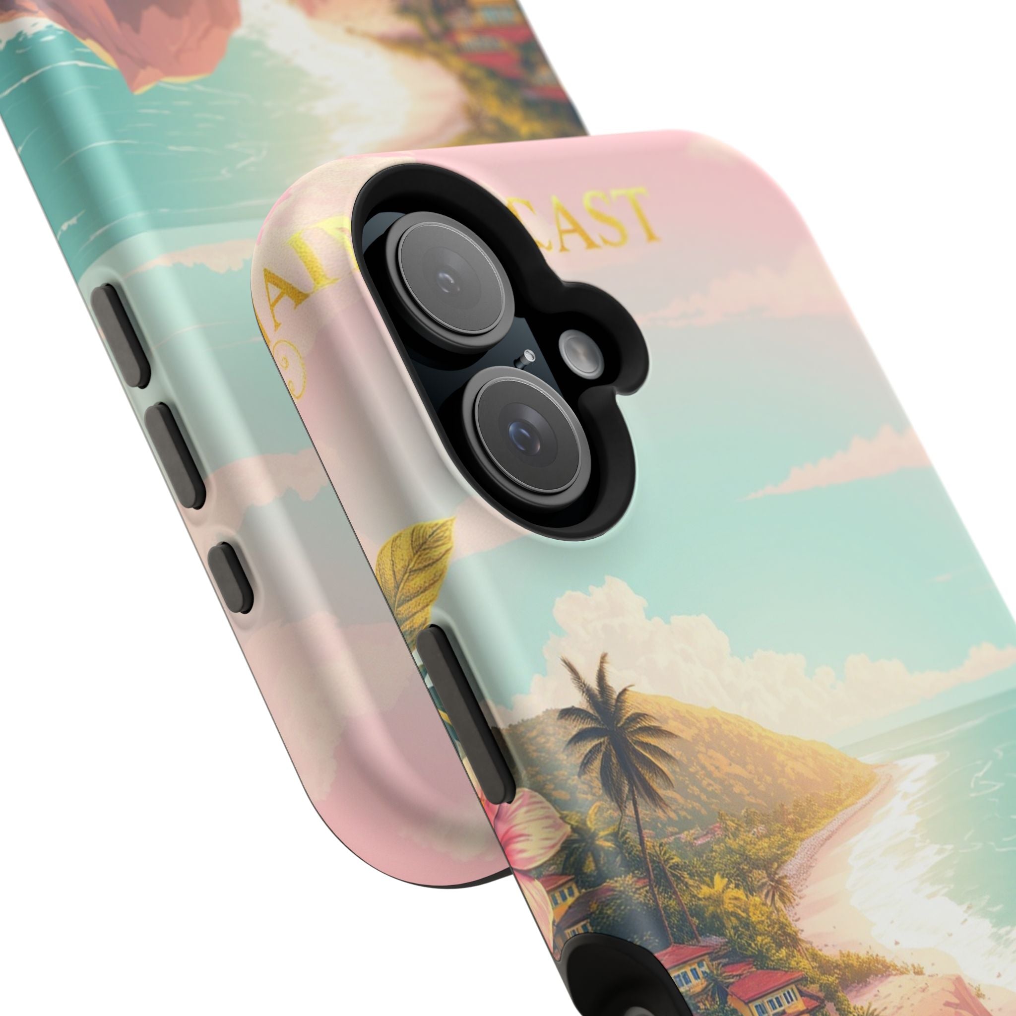 iPhone Mint And Blush Hibiscus Coast Slim Everyday iPhone 14 Designer · iPhone C