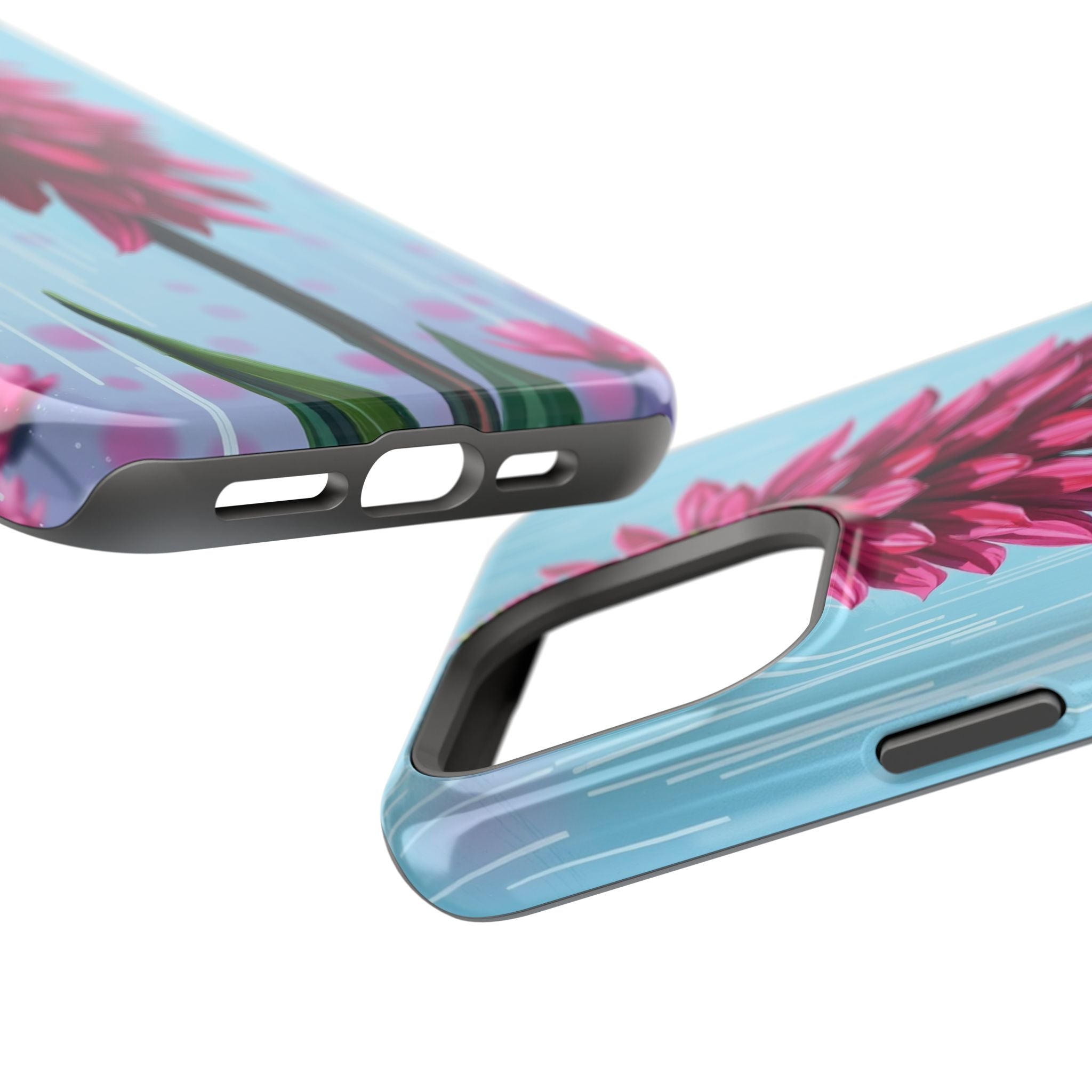 iPhone Cyan And Magenta Spring Shower Bloom Slim iPhone Everyday · iPhone Case