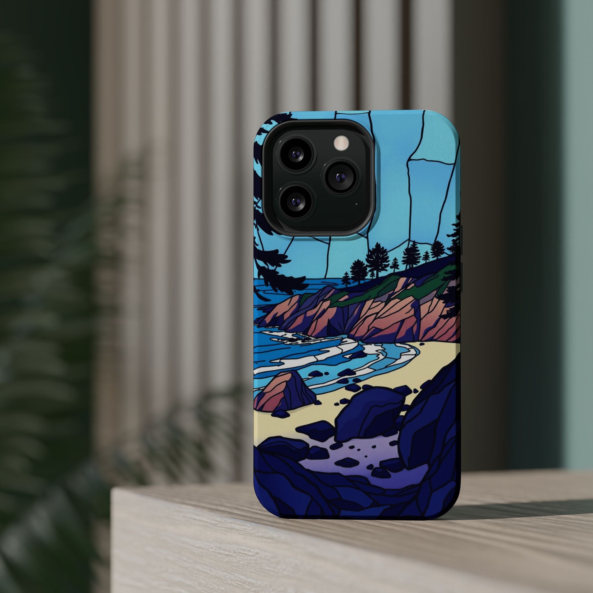 iPhone Indigo And Violet Pebble Beach Slim Everyday iPhone 11 Designer · iPhone