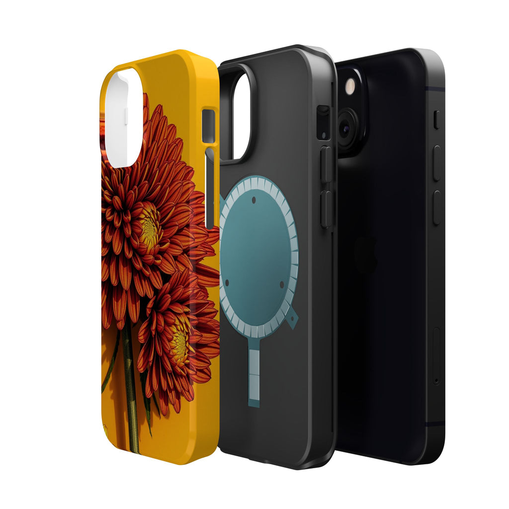 iPhone Mustard And Rust Ranunculus Stack Slim Everyday iPhone 14 · iPhone Case