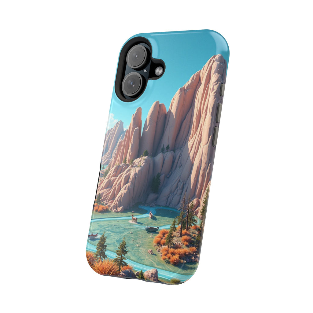 iPhone Pine Ridge Electric Art Slim Everyday Designer Case · iPhone Case