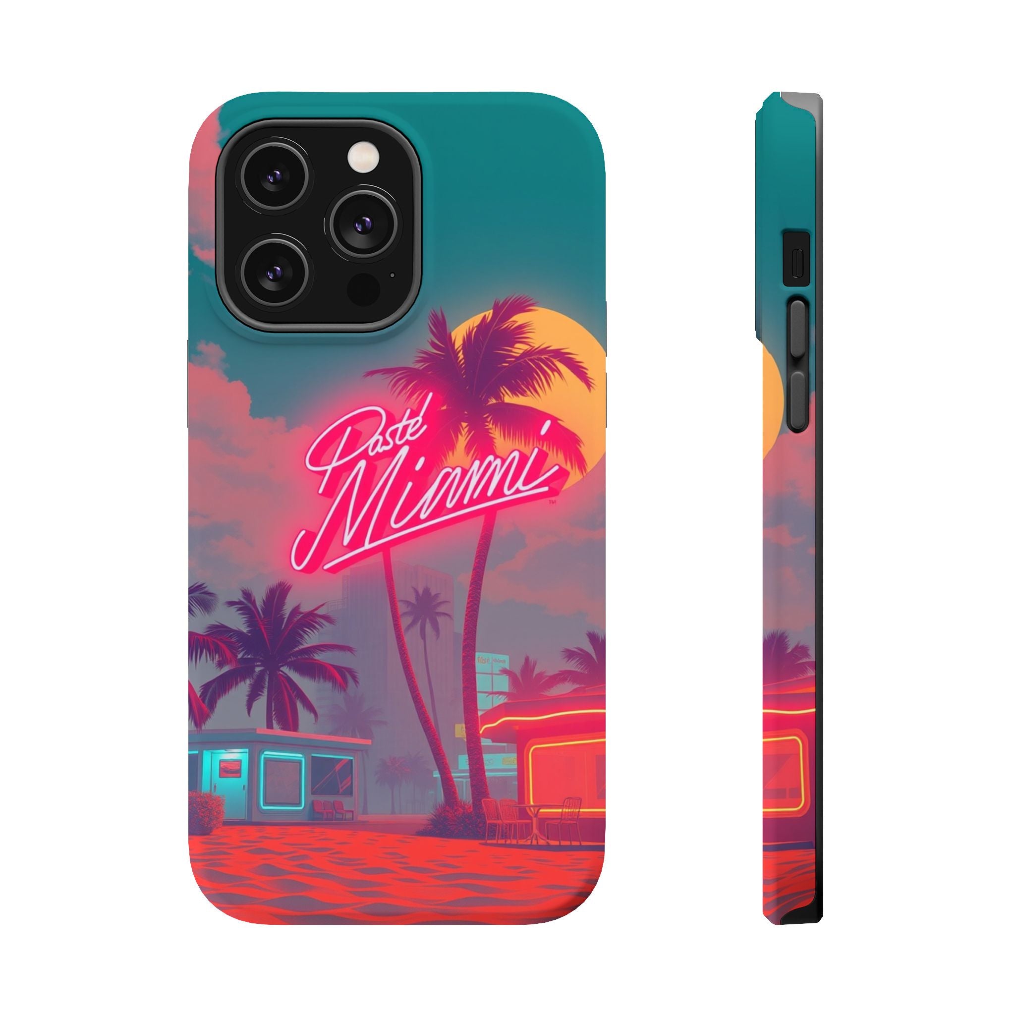 iPhone 1980s Pastel Miami Enchanted Art Slim Everyday Designer Case · iPhone Cas