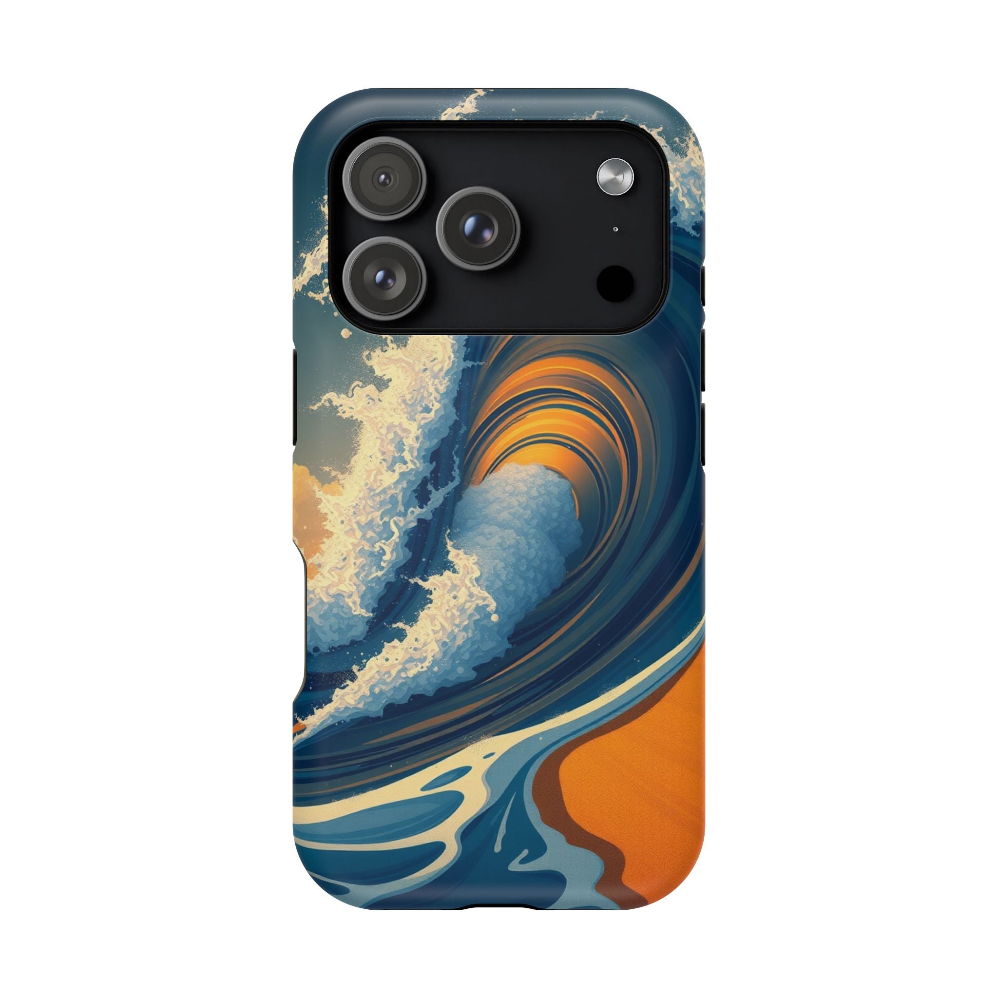 iPhone Ocean Wave Crash Dark Academia Slim Everyday Designer Case · iPhone Case