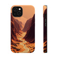 iPhone Burnt Orange And Sand Valley Floor Slim iPhone Everyday Designer · iPhone