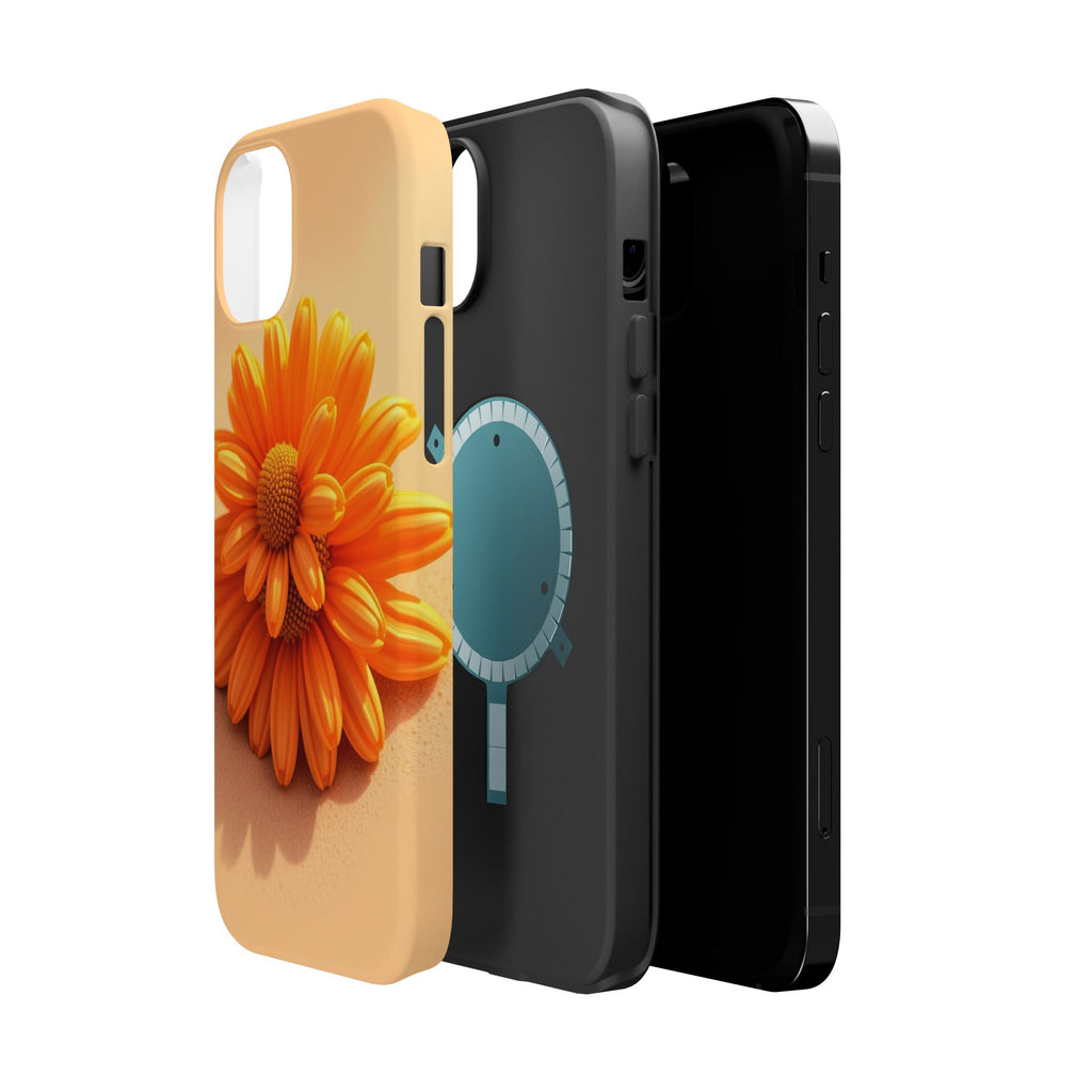 iPhone Burnt Orange And Sand Daisy Chain Slim Everyday Designer · iPhone Case