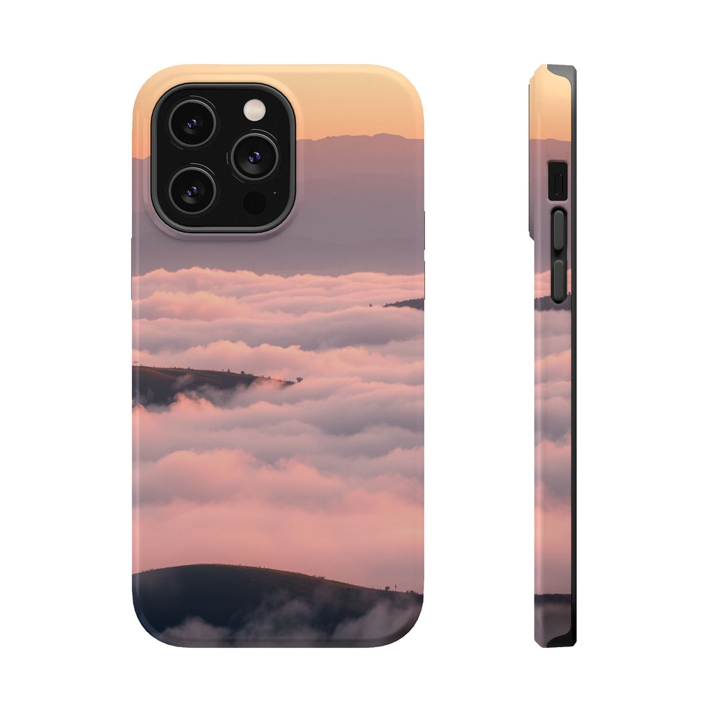 iPhone Fog Rolling Over Hills Grunge Distressed Soft iPhone Finish · iPhone Case